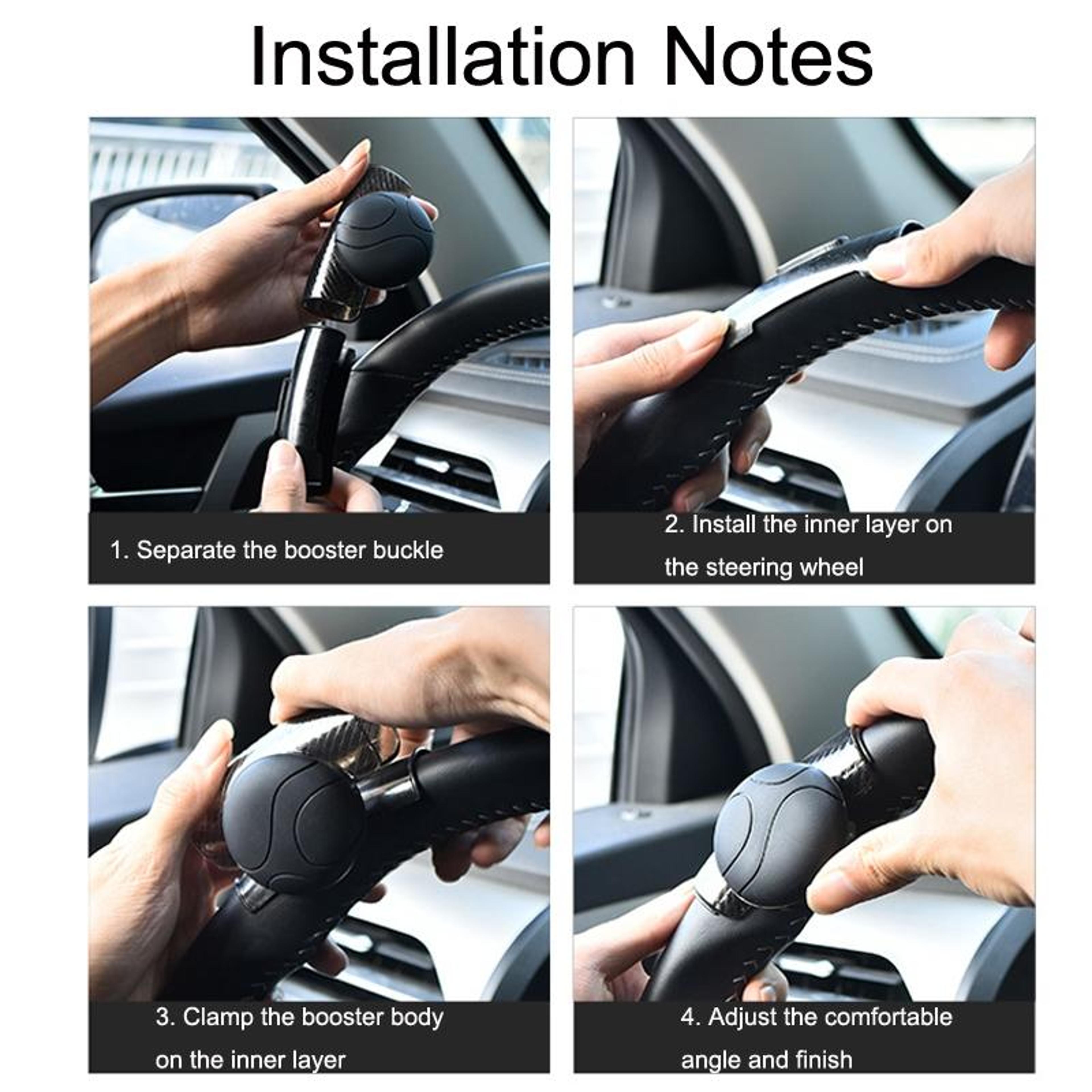2 Pack Steering Wheel Spinner Knob Silicone Power Grip For Easy One Hand Driving 6
