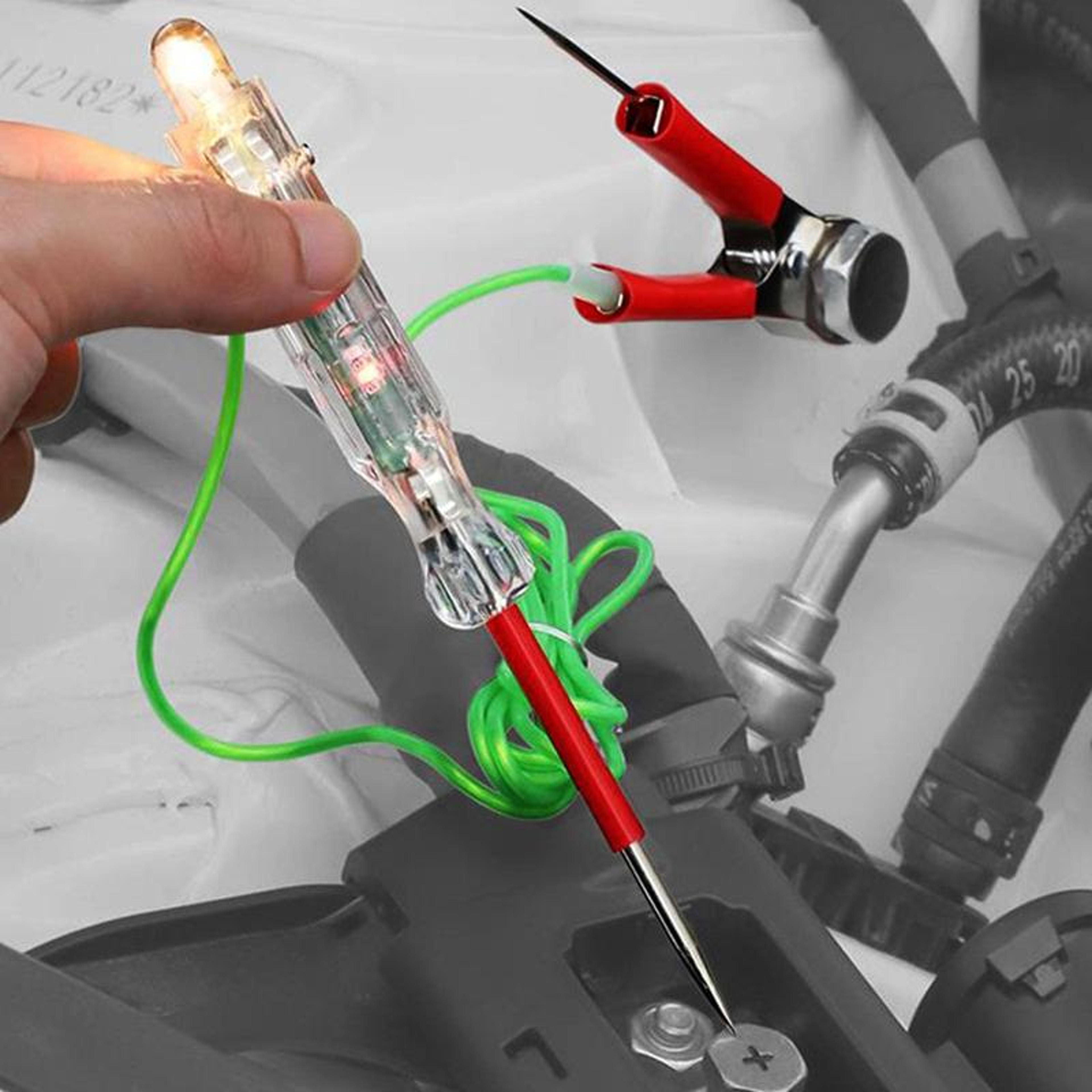 5 piece automotive circuit tester kit professional voltage tester pen & test light tool