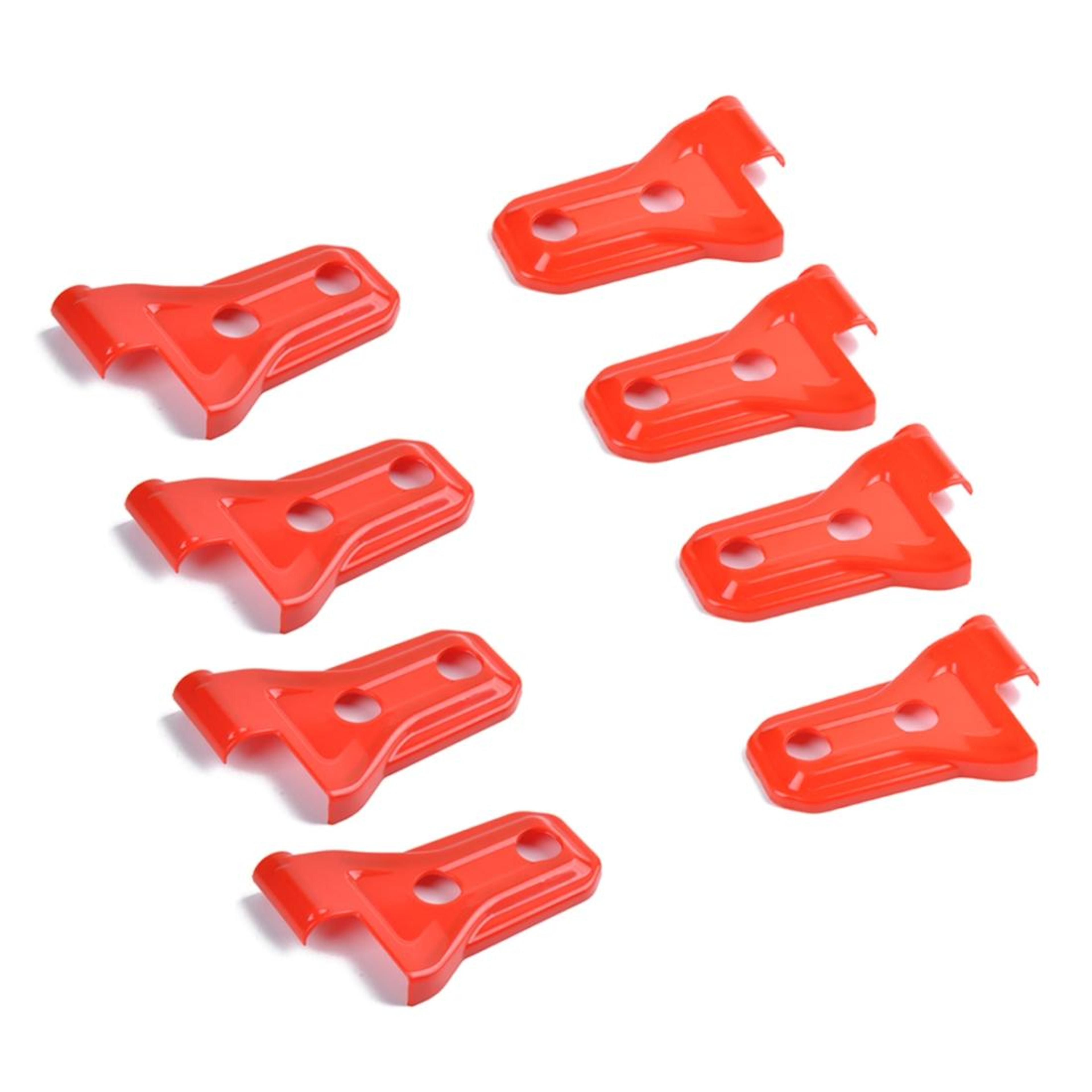 Jeep Wrangler JL Door Hinge Covers 8 Piece ABS Protector Trim Set For 4 Door Models 5