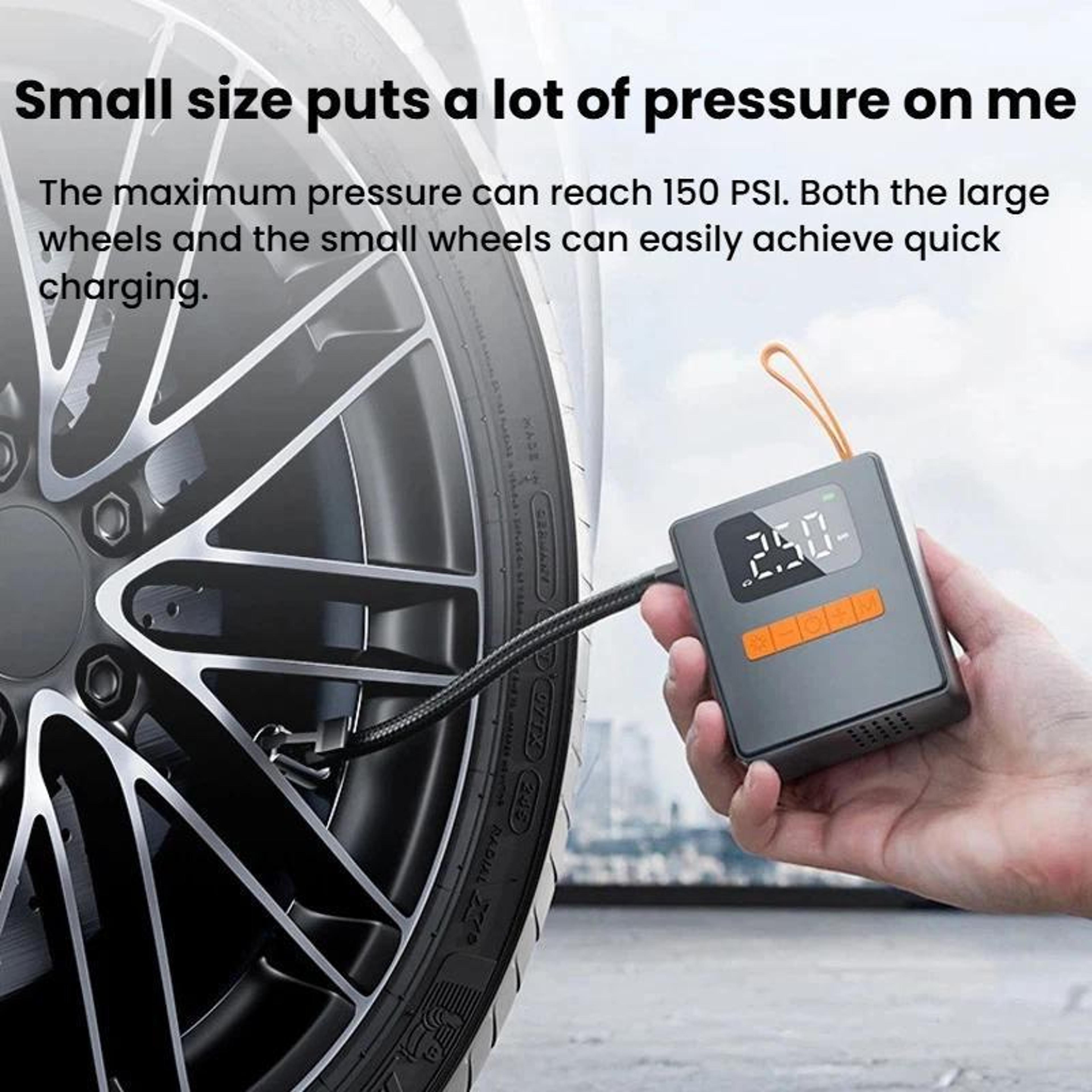 RoadReady 150 PSI Portable Tire Inflator Air Compressor With Digital Pressure Display  Auto Shut Of 2