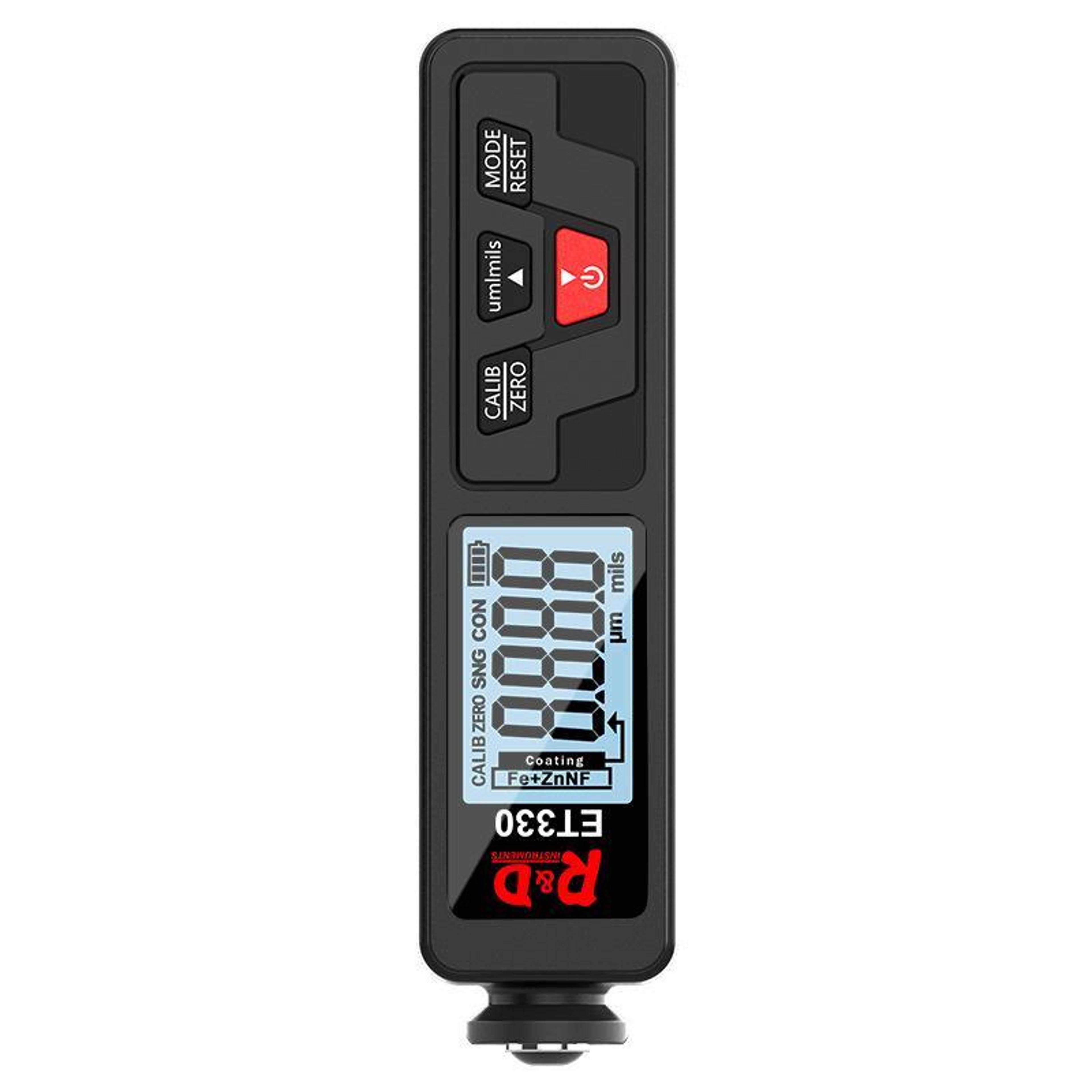 Mingzheng ET330 Digital Coating Thickness Gauge Paint Thickness Meter For Iron Aluminum  Zinc 0