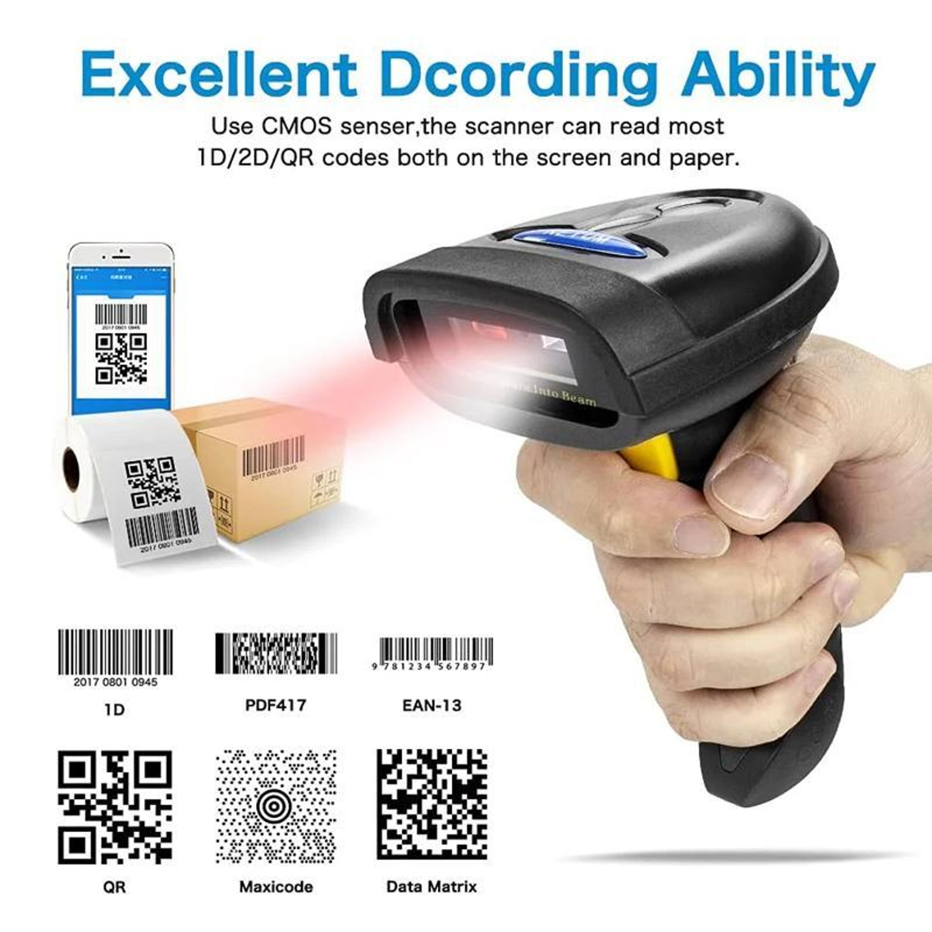 NETUM Wireless Bluetooth QR  2D Barcode Scanner With USB And 24G Connectivity 3