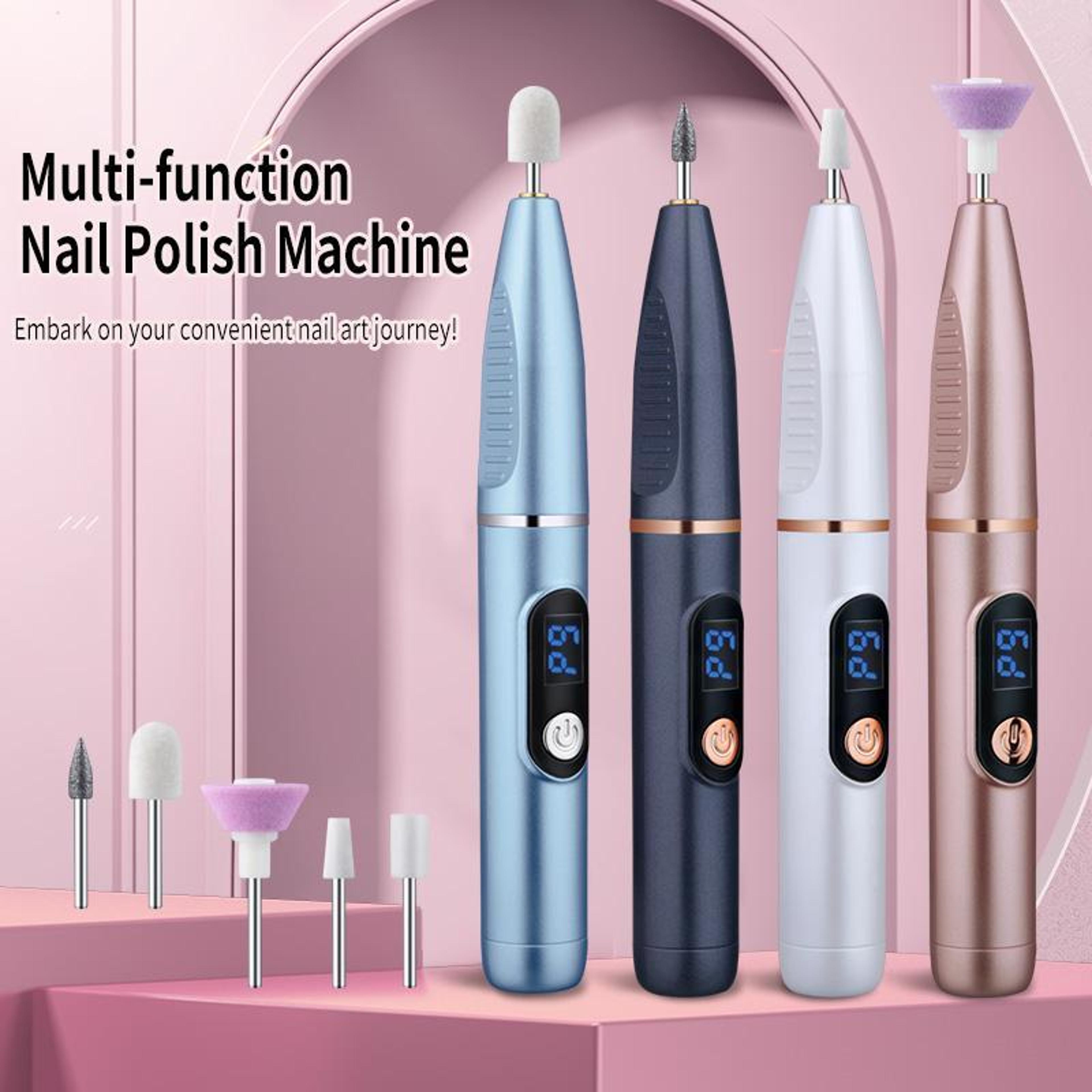 Cordless Electric Nail Drill  Polishing Machine With 9 Speed Display 1