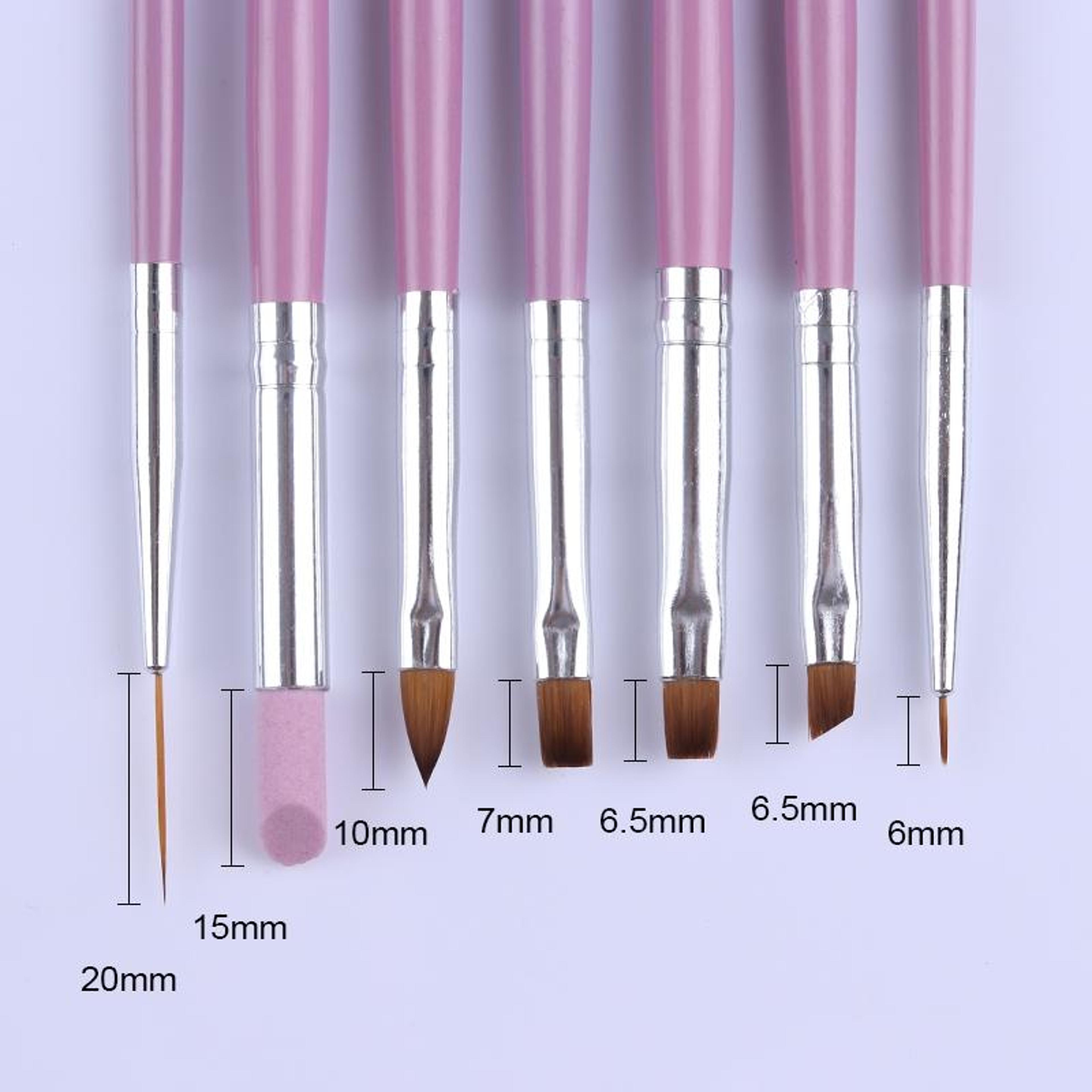 7 Piece Professional Nail Art Brush Set For Precision Nail Design  Manicure 4
