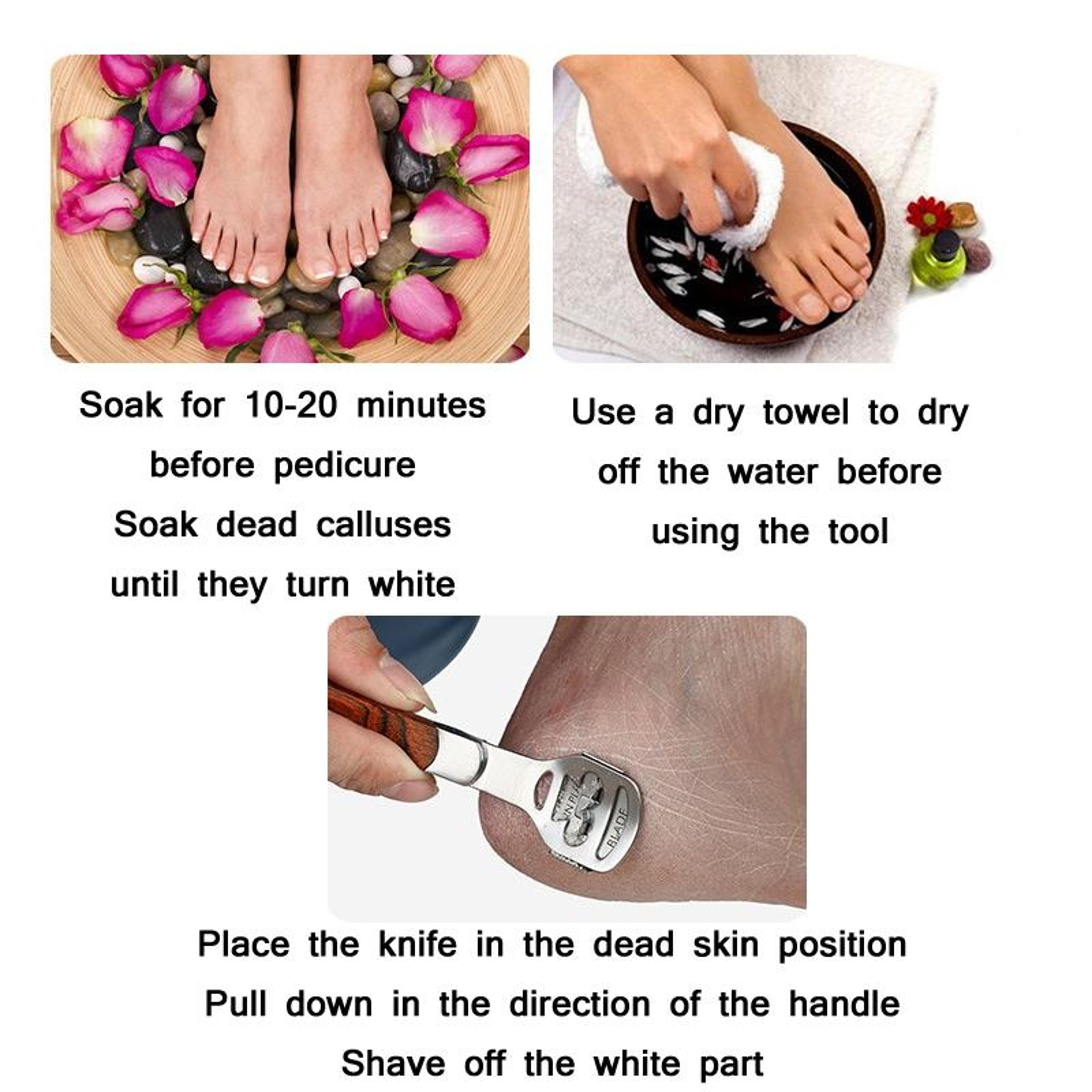 Professional Callus Remover Pedicure Knife Foot Care Tool Kit 6