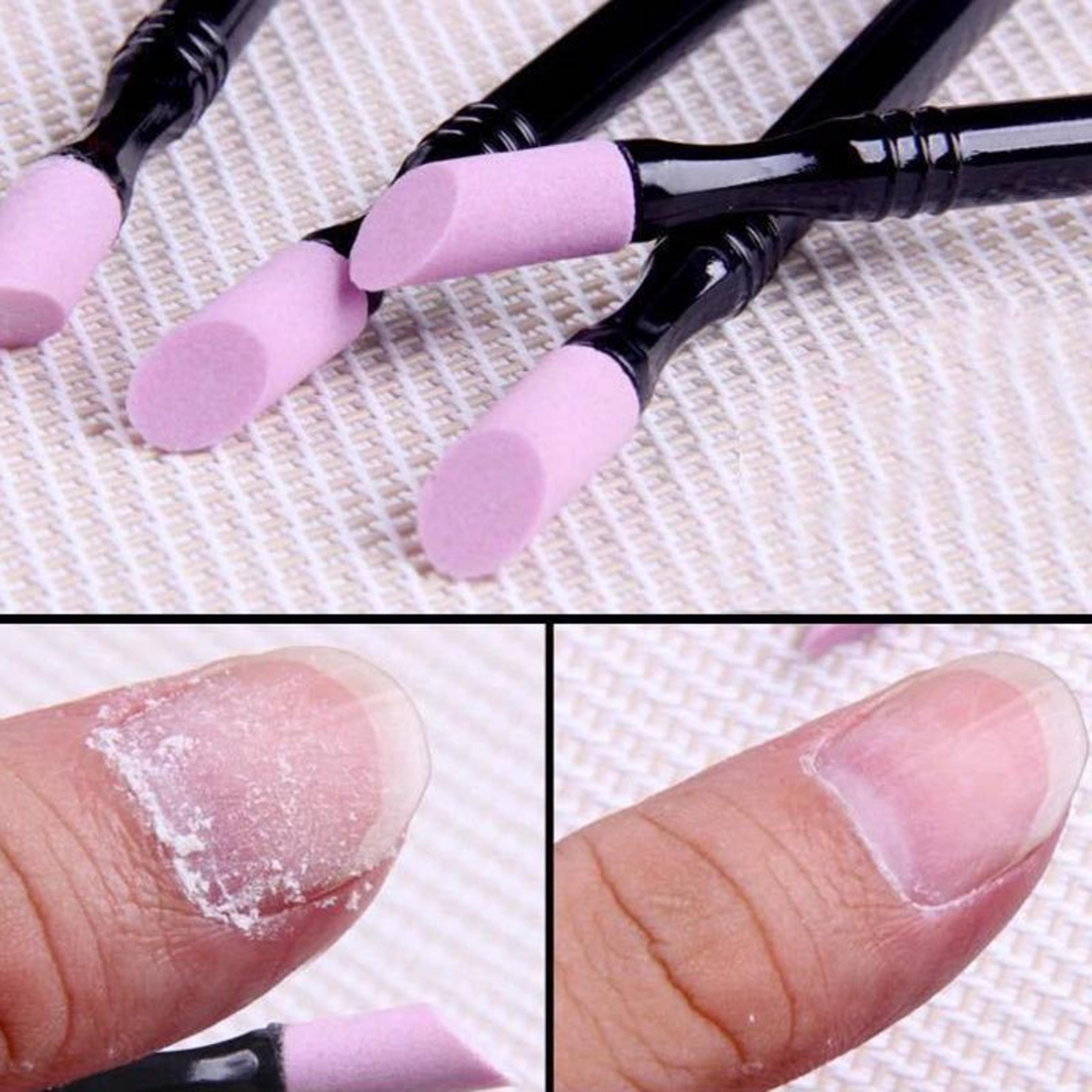 Quartz Precision Cuticle Remover Set 5PCS Double Ended Nail Care  Dead Skin Removal Tools 5