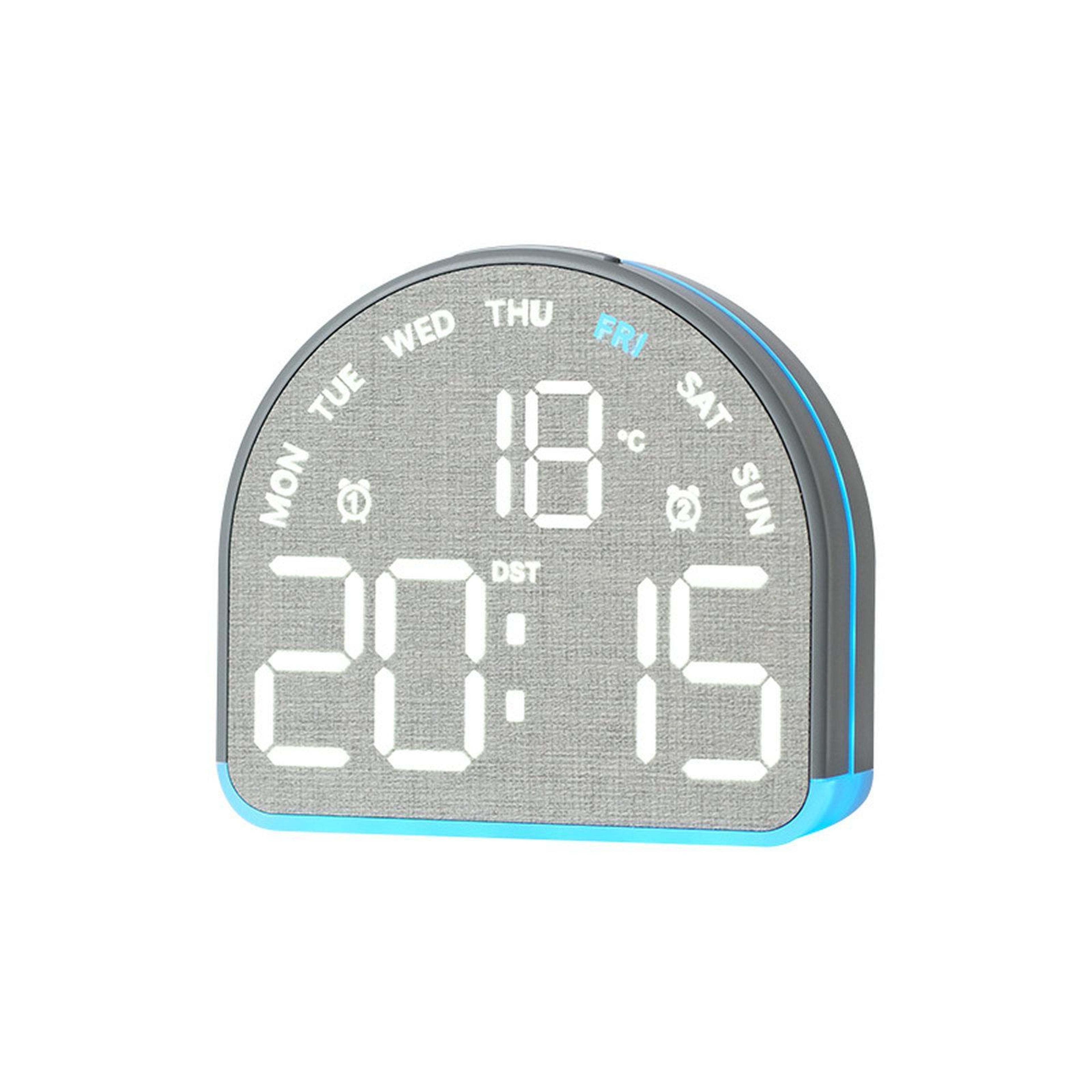 Smart LED Digital Alarm Clock With Ambient Night Light Temperature Display  Dual Alarm 1