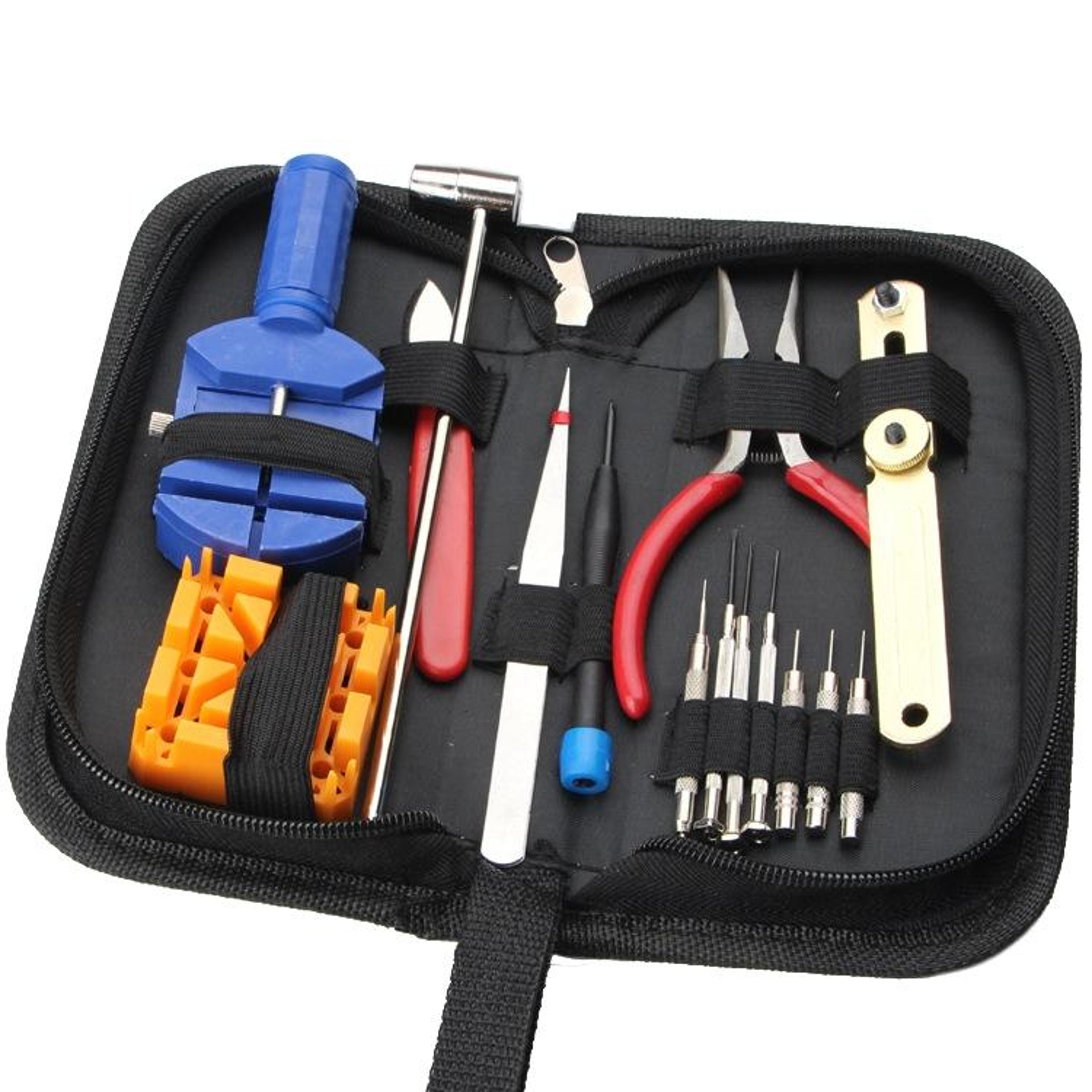 16 In 1 Professional Watch Repair Kit Tool Set For Battery Replacement Link Adjustment  Maintenance 0