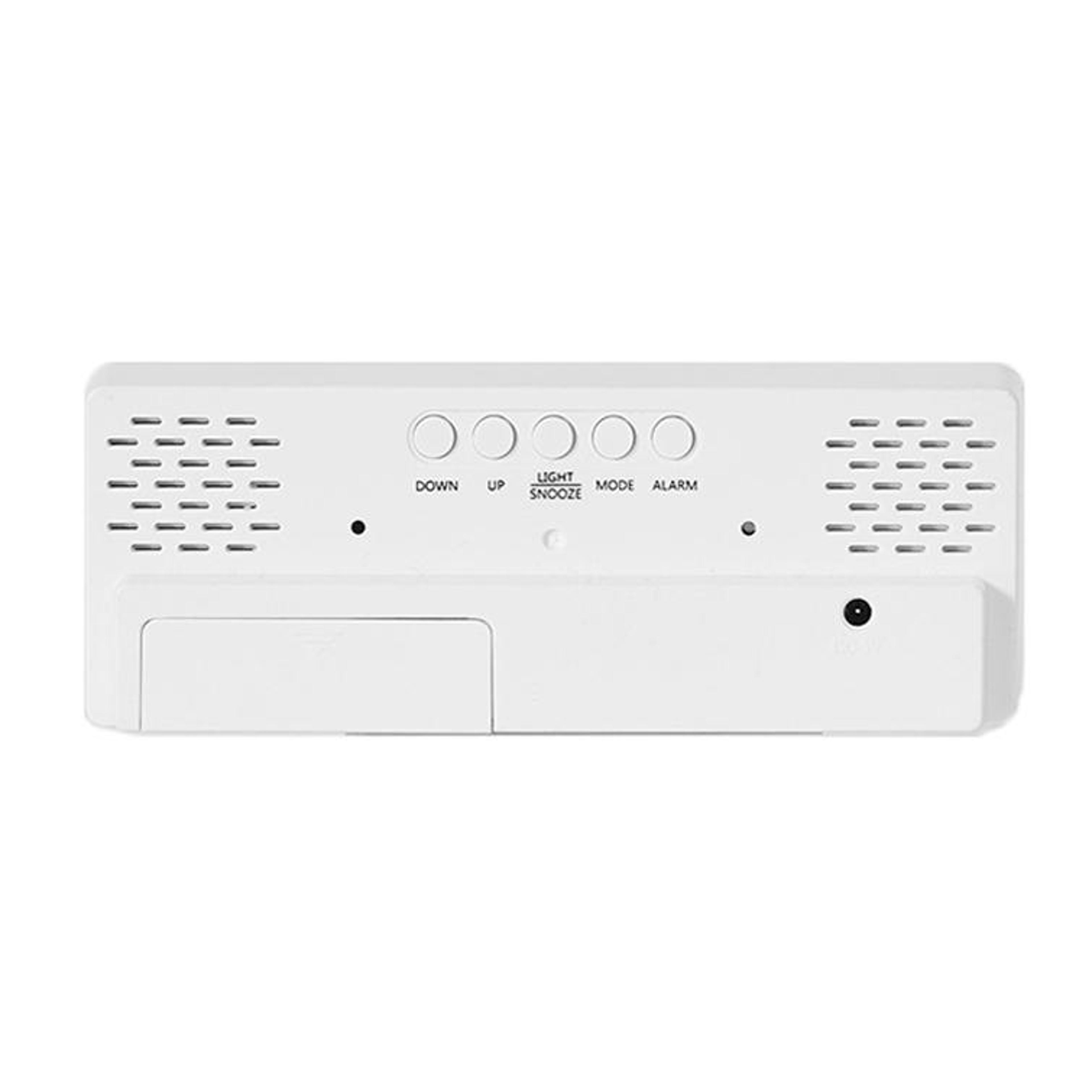 Smart Voice Control LED Digital Alarm Clock With Temperature Display  USB Power 4