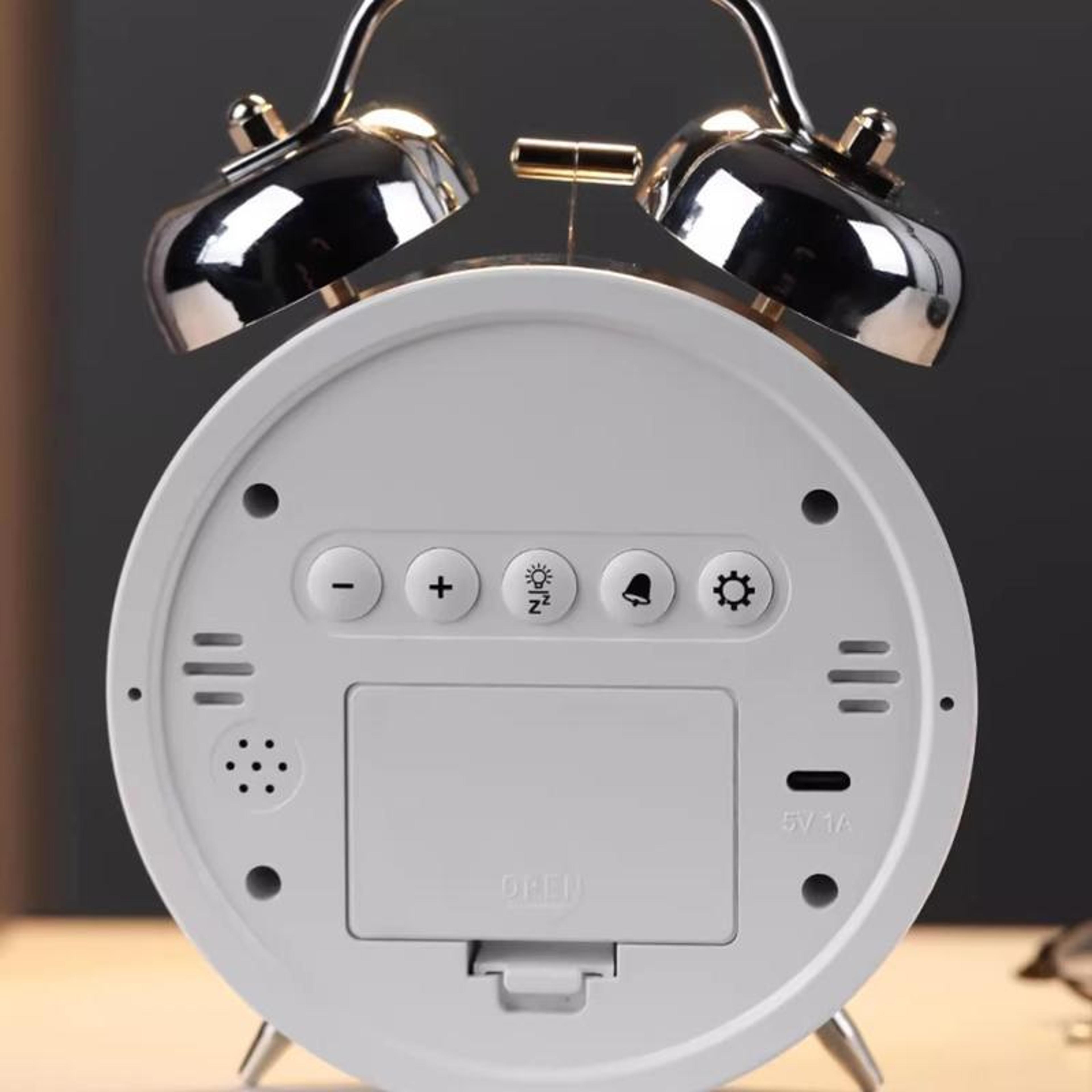 Loud LED Alarm Clock With Night Light  Battery Backup For Kids And Heavy Sleepers 6