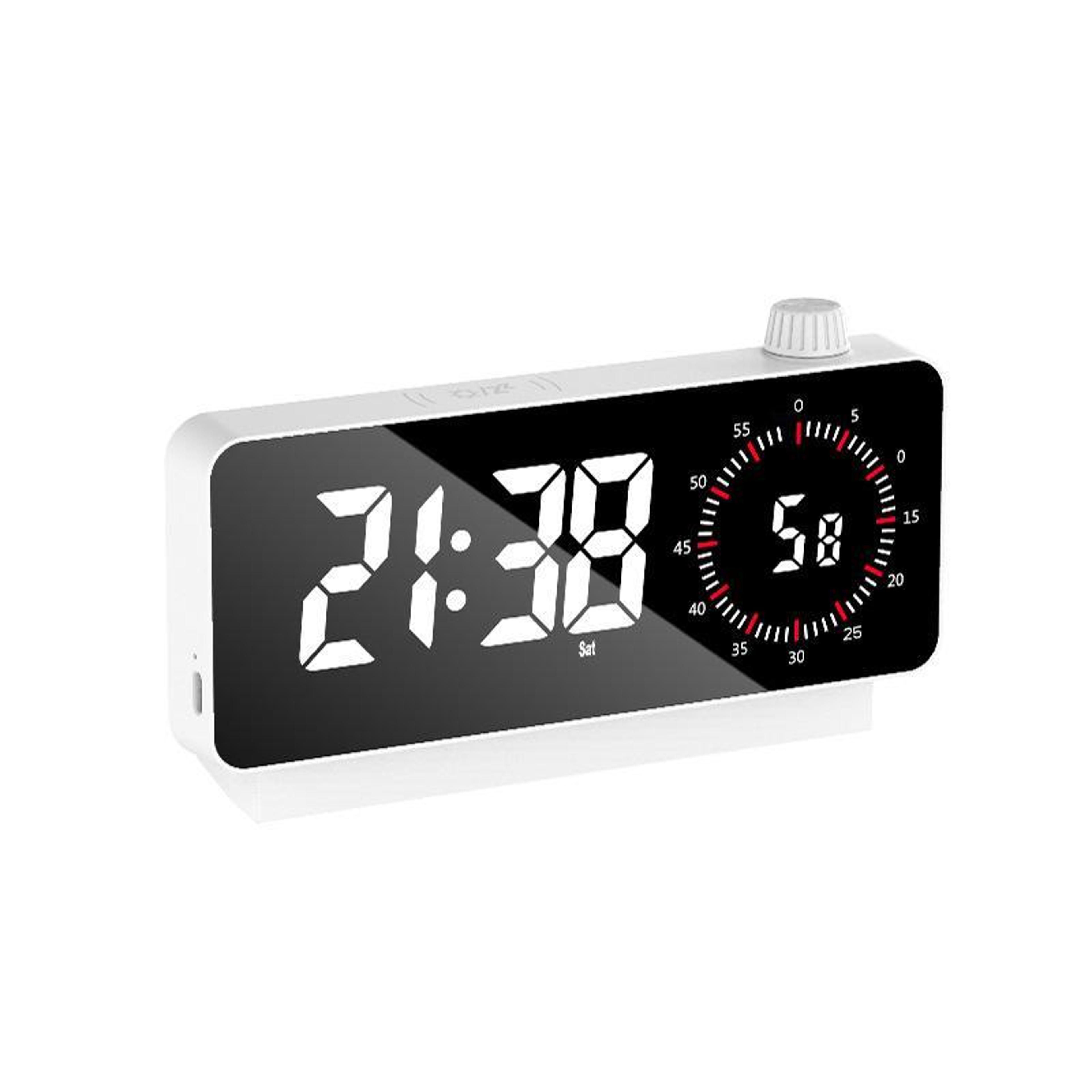 LumiMirror LED Alarm Clock With Visual Timer Dual Alarms  USB C Charging 10