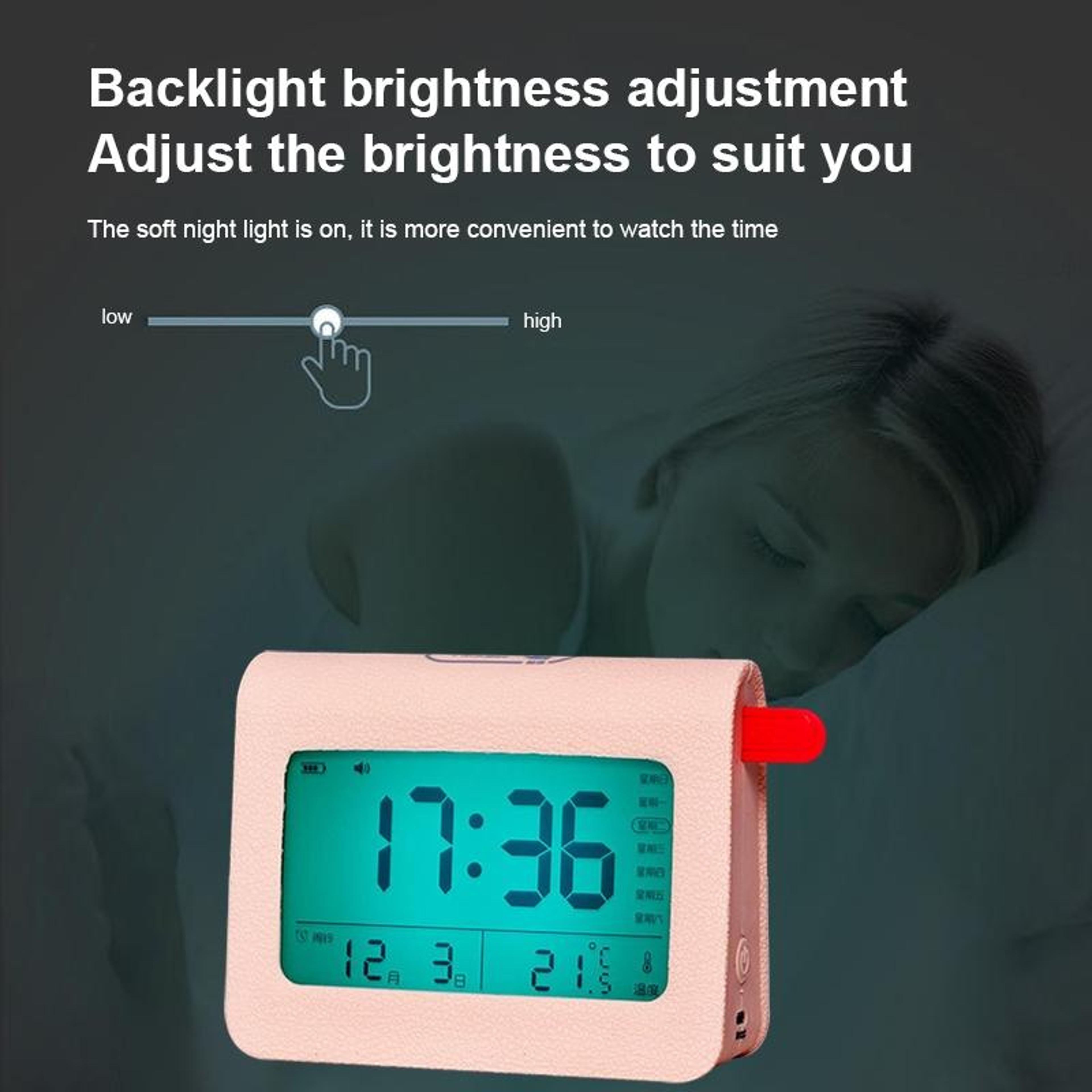 Smart Bluetooth Alarm Clock With Night Light  Auto Time Sync 8