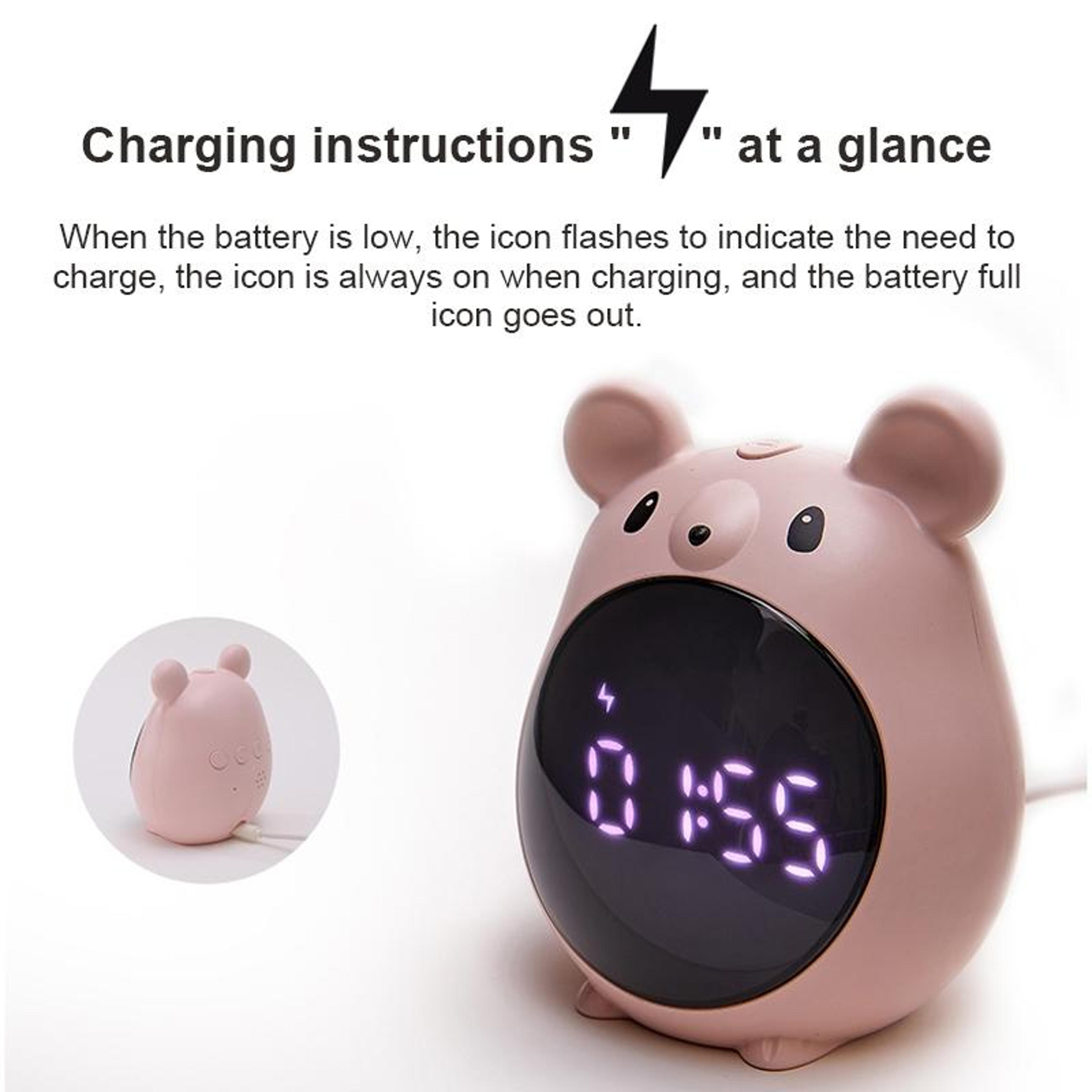 Elf Mouse Kids Alarm Clock With Countdown Timer  Voice Control Time Management Clock 3
