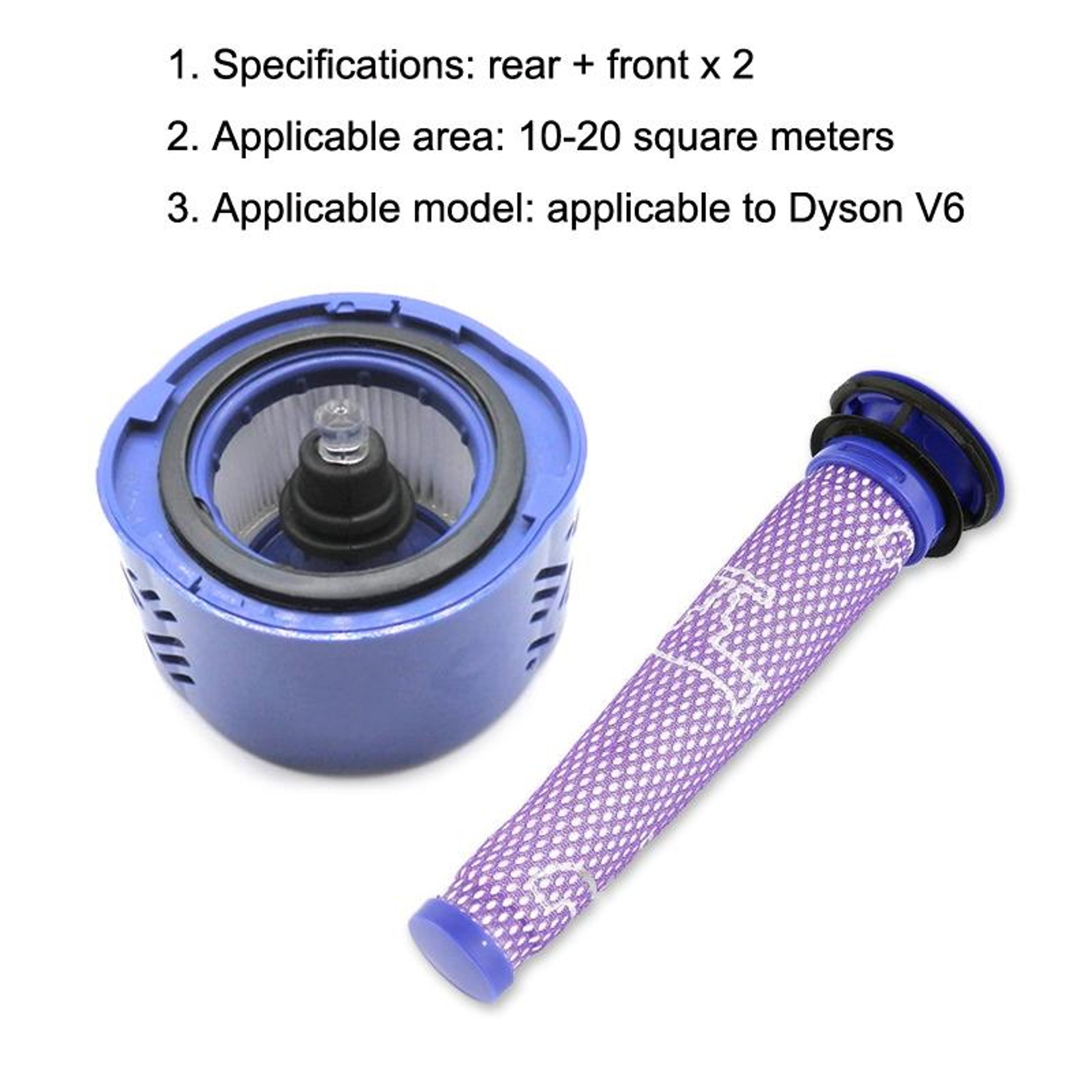 3 In 1 Dyson V6 Filter Replacement HEPA Front  Rear Vacuum Filter Accessory Set 3