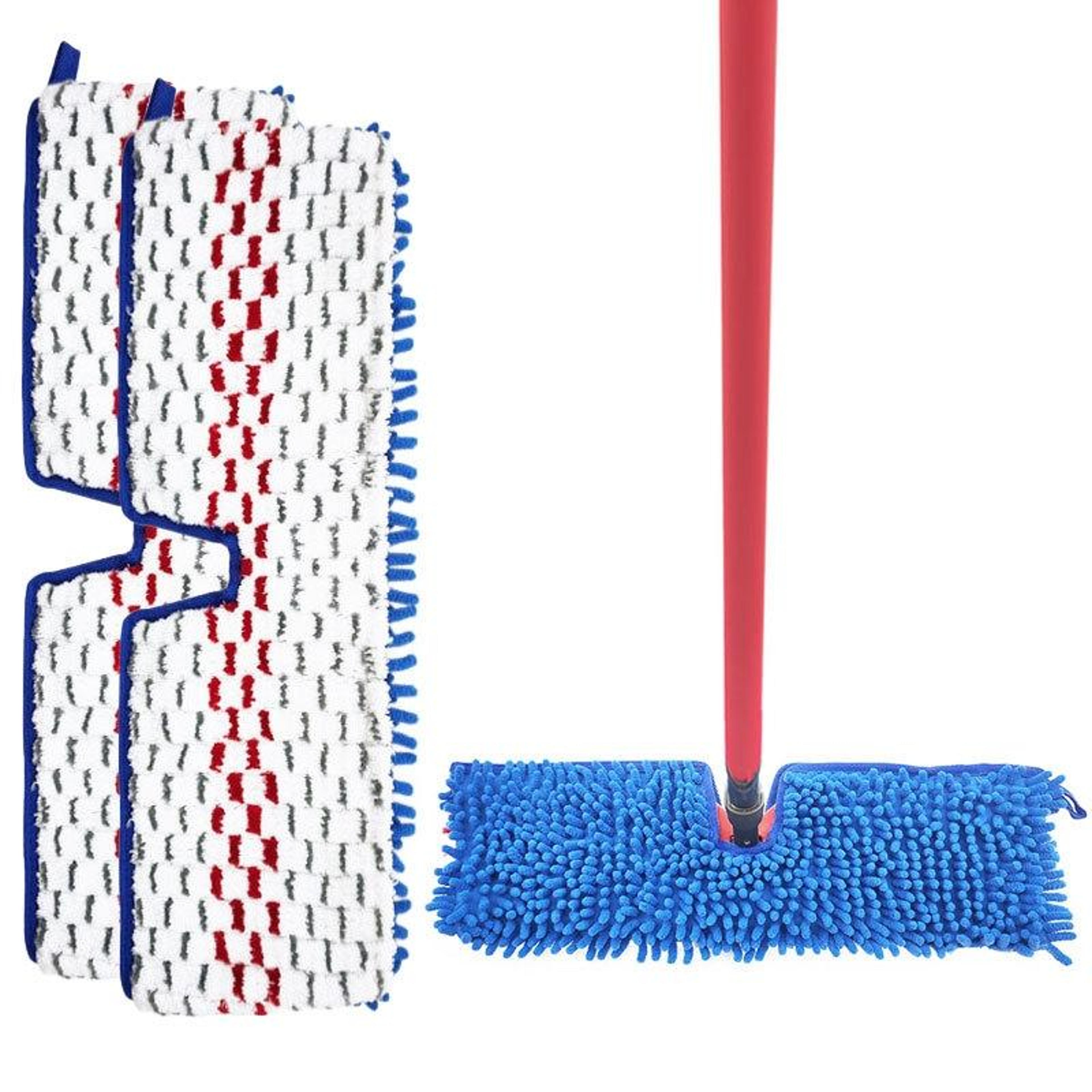 2 Pack O Cedar Mop Replacement Pad Washable Chenille Microfiber Wet And Dry Mop Covers 4