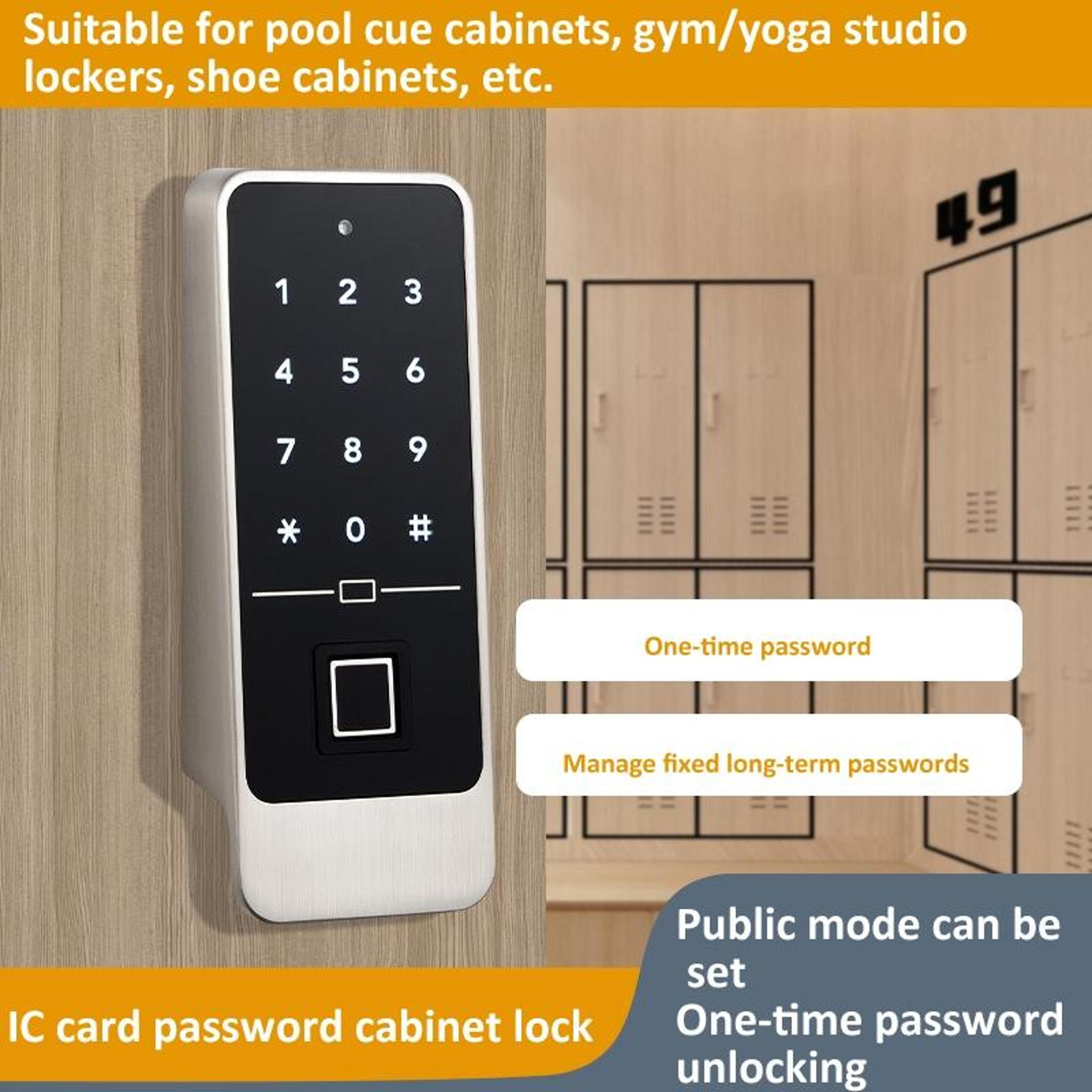 F8 Smart Cabinet Lock With Keyless Cabinet Lock Password Card And App Access 2