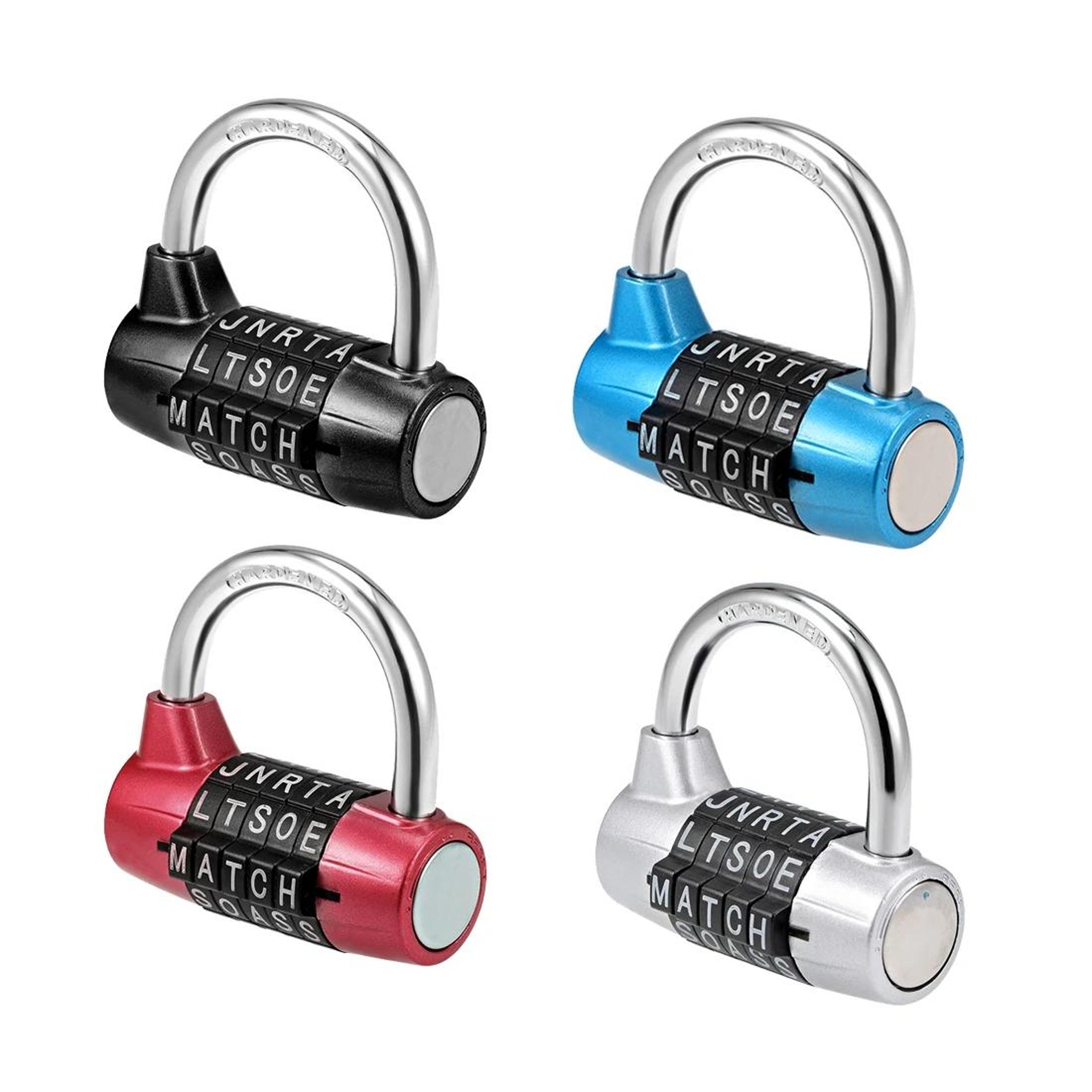 SecureGuard Alphabet Combination Lock 5 Letter Combination Padlock For Lockers Cabinets And Closet  1