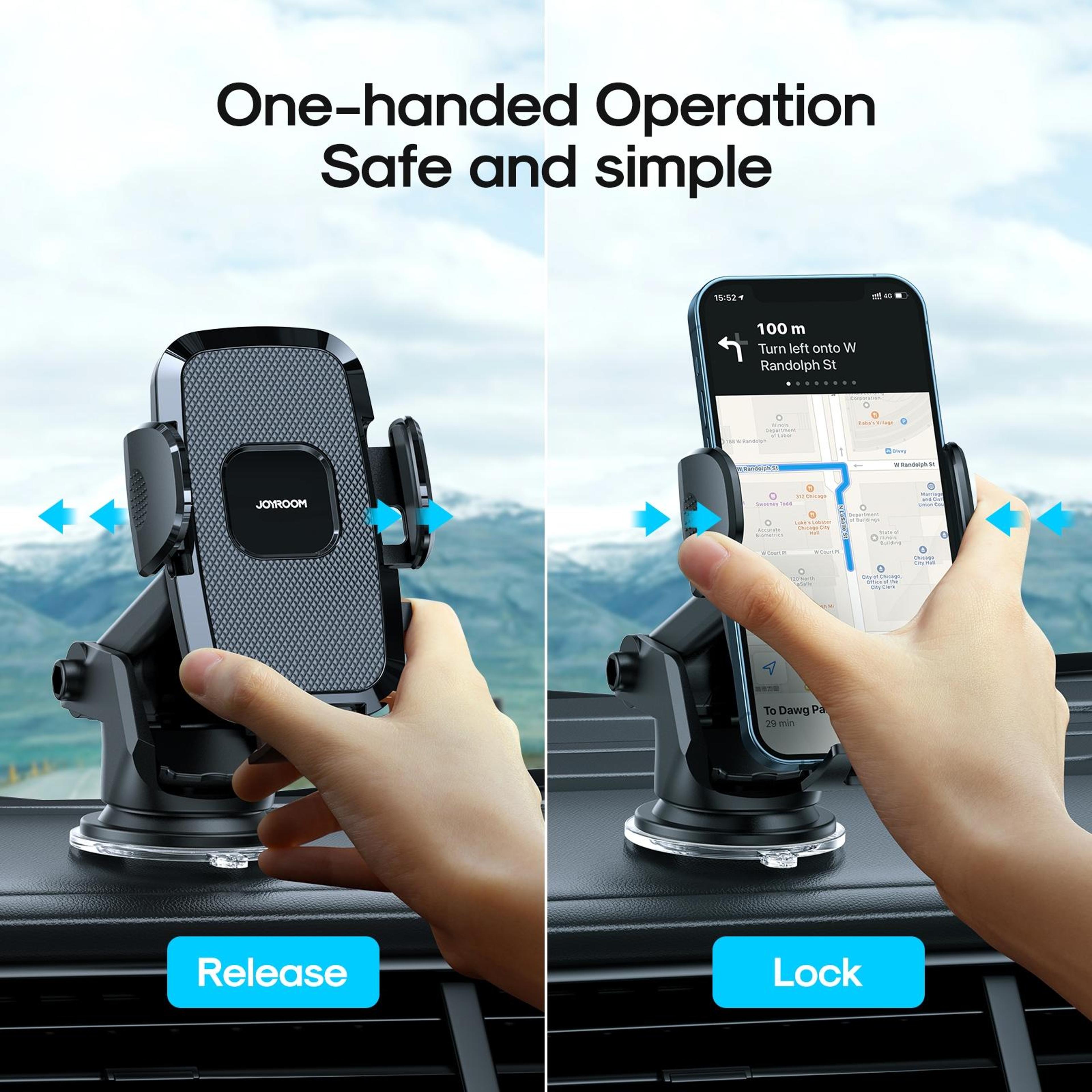 JR ZS259 Dashboard Phone Holder 360 Rotating Car Phone Mount For Smartphones 5