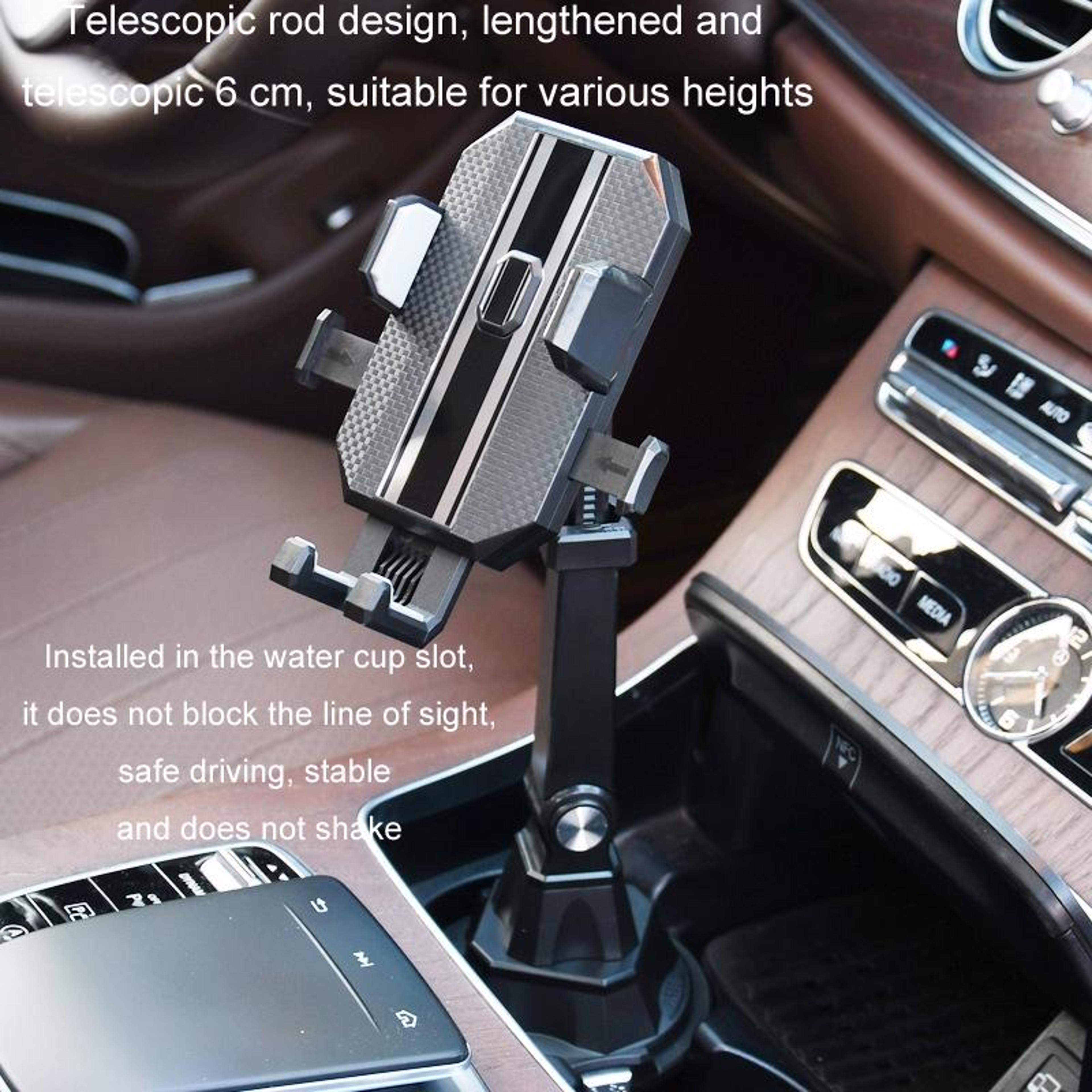 Adjustable Car Cup Holder Phone Mount With 360 Viewing For Smartphones 3