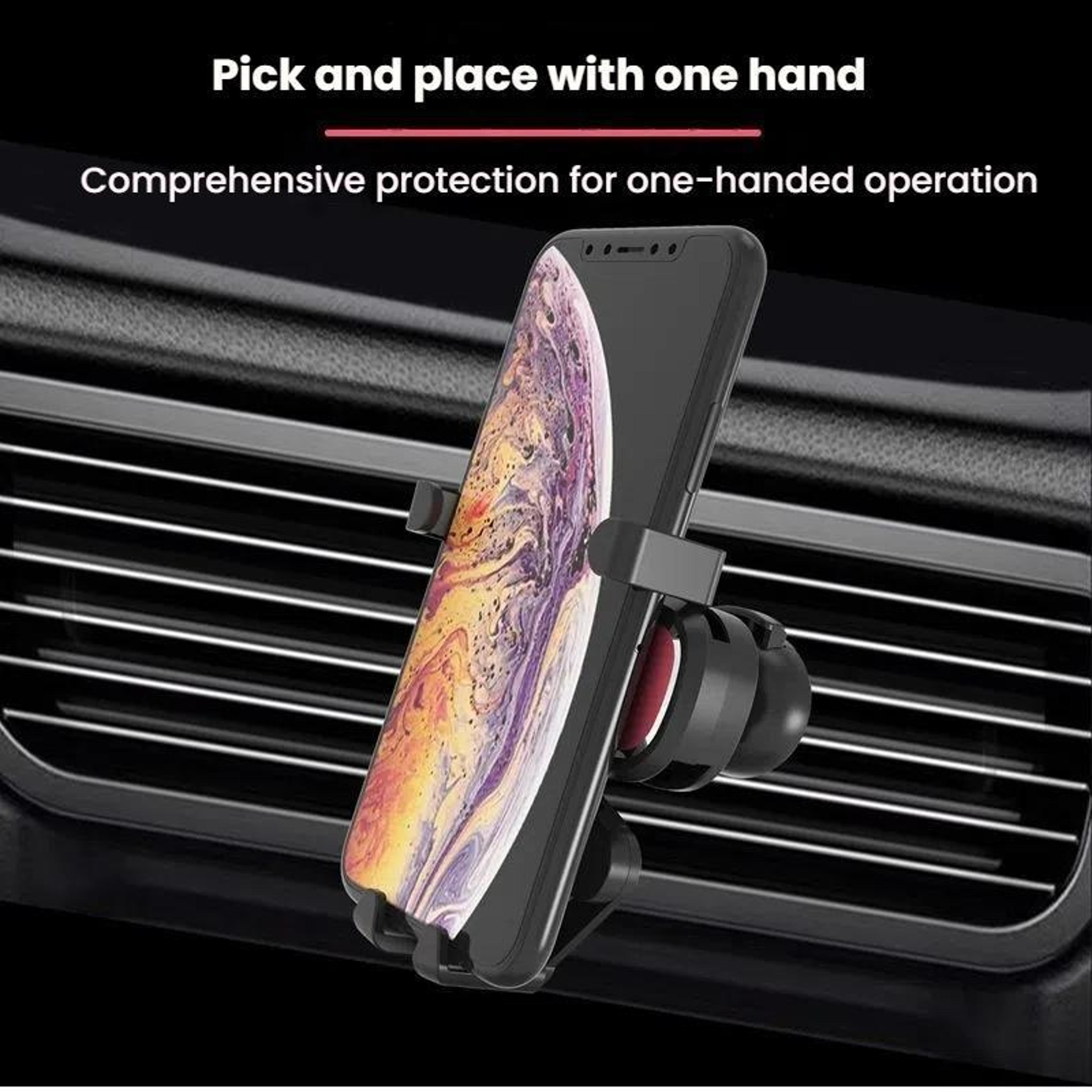 Car Aromatherapy Gravity Phone Mount Air Vent Car Phone Holder For Safe One Handed Driving 9
