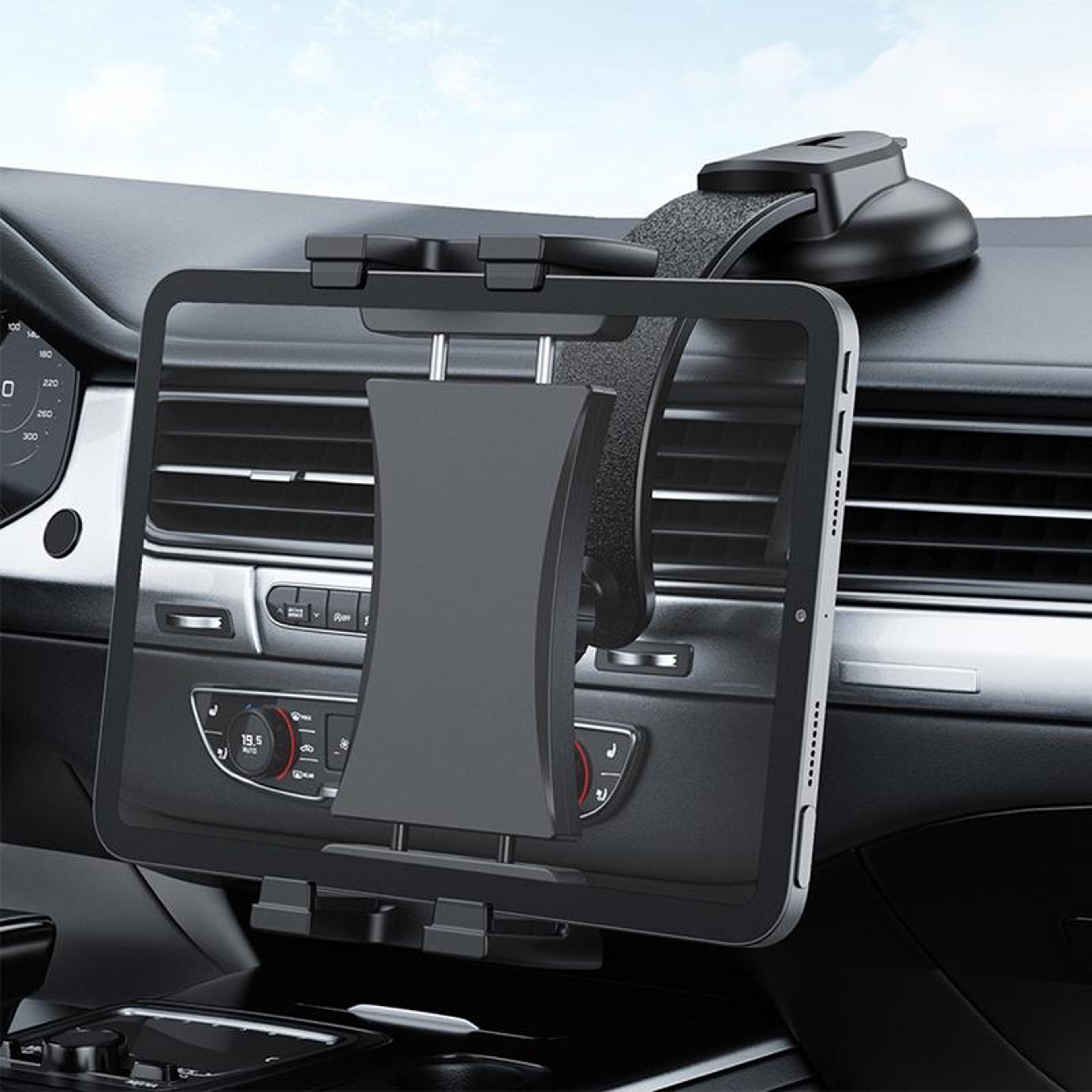 cp p20 universal car tablet holder suction cup dashboard mount for ipad and smartphones