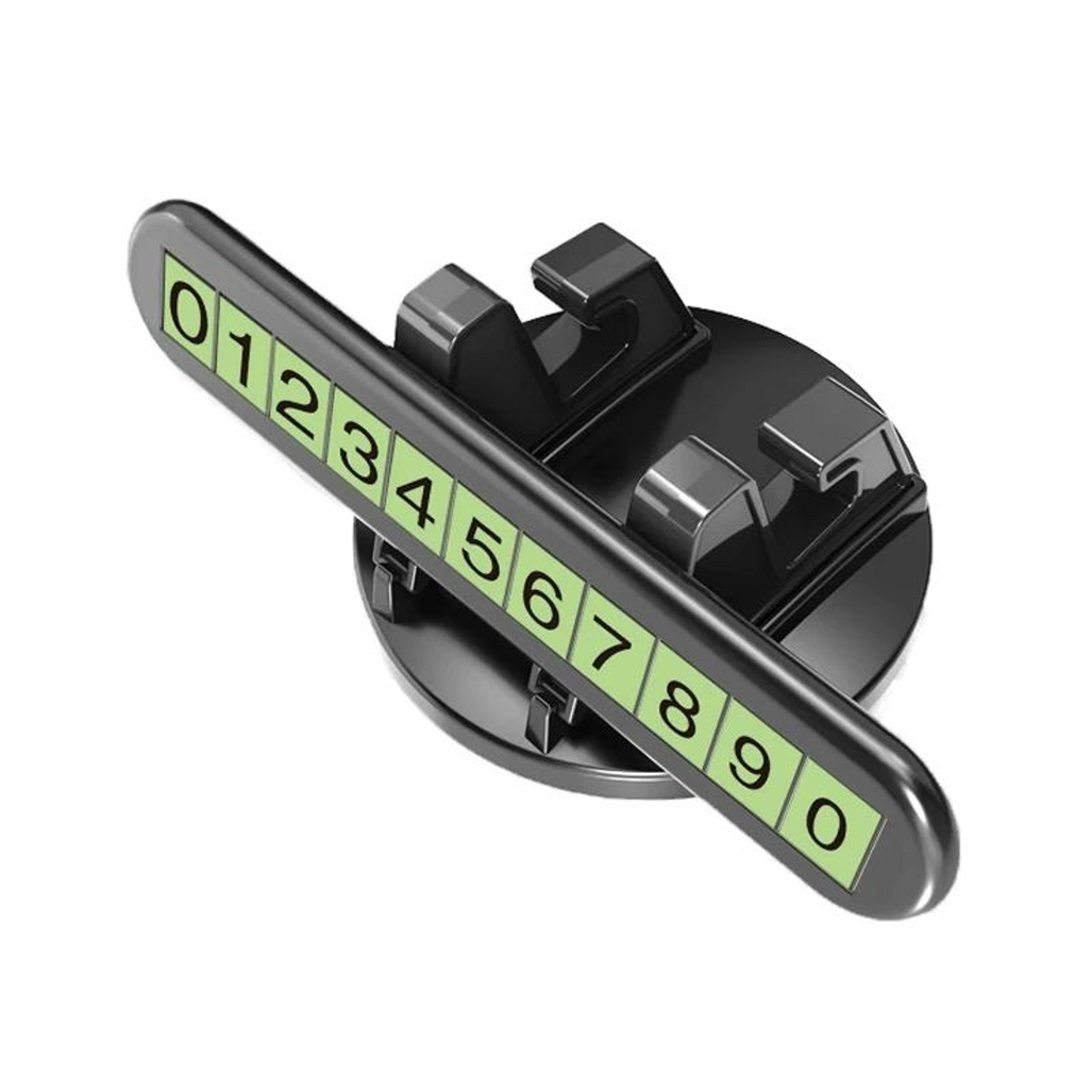 2 In 1 Car Phone Holder With Hidden Temporary Parking Number Plate For Dashboard 8