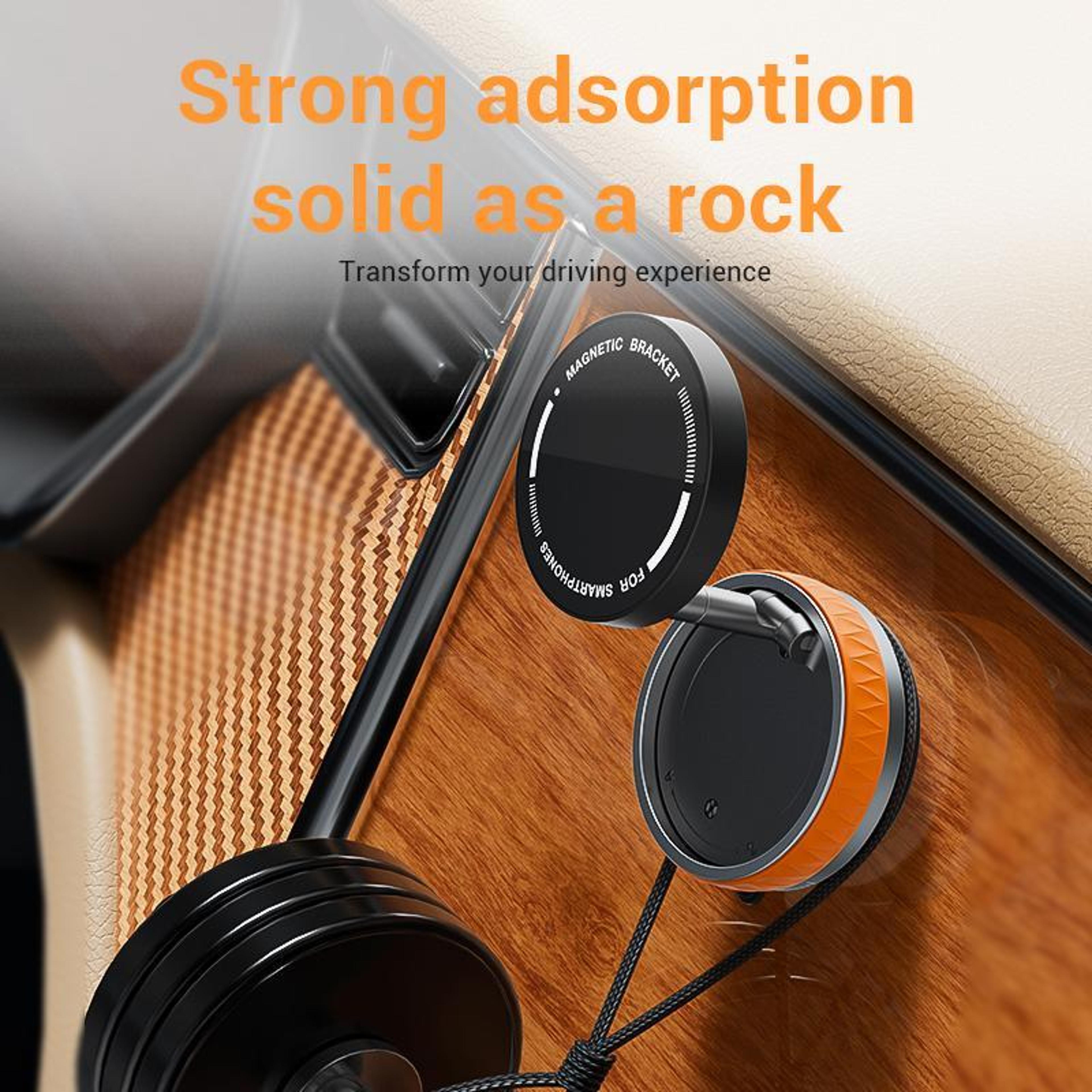 K10B Magnetic Car Phone Holder Vacuum Rotatable Foldable Dashboard Phone Mount 1
