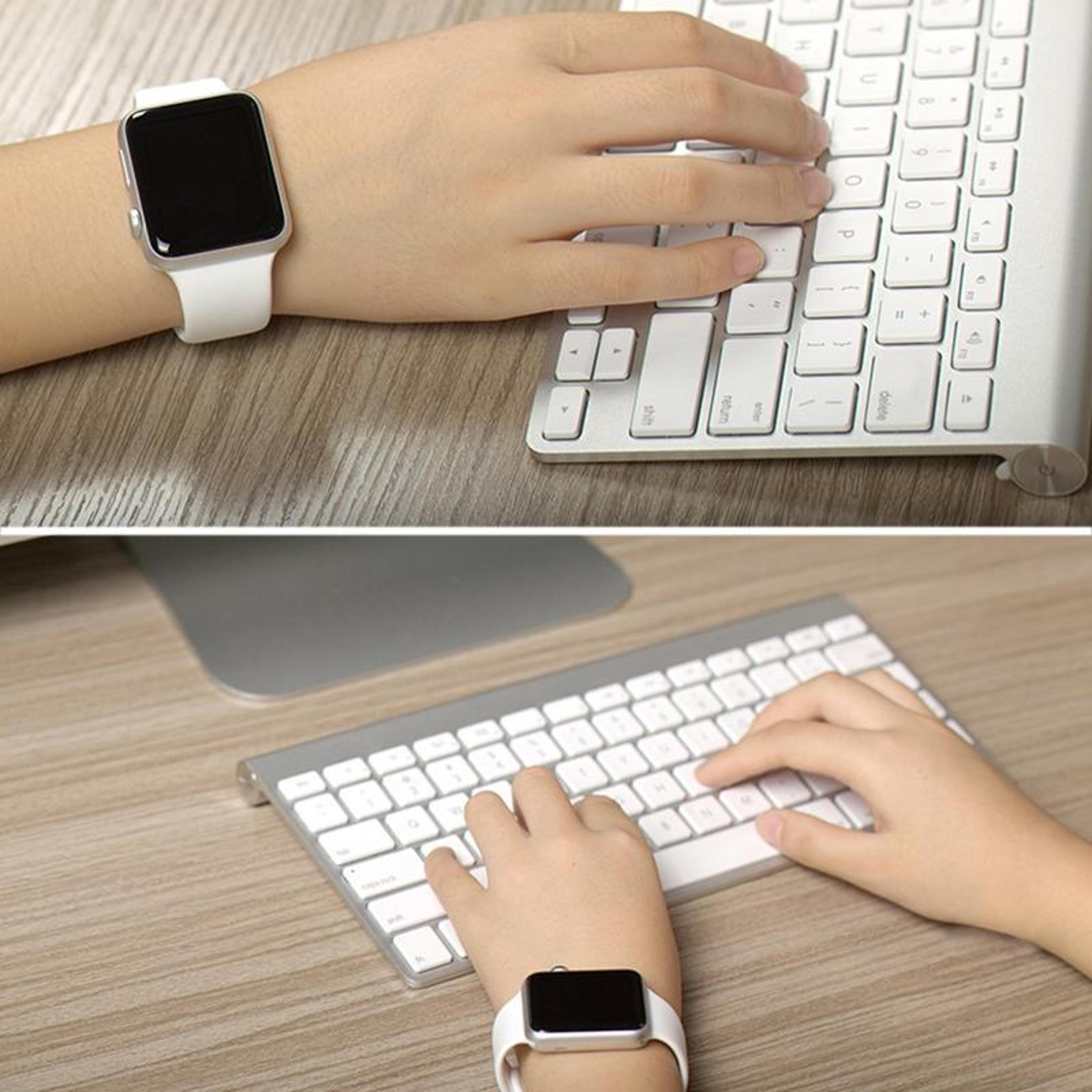 Apple Watch Sport Band 38mm Soft Silicone Replacement Strap With Secure Pin And Tuck Closure 10