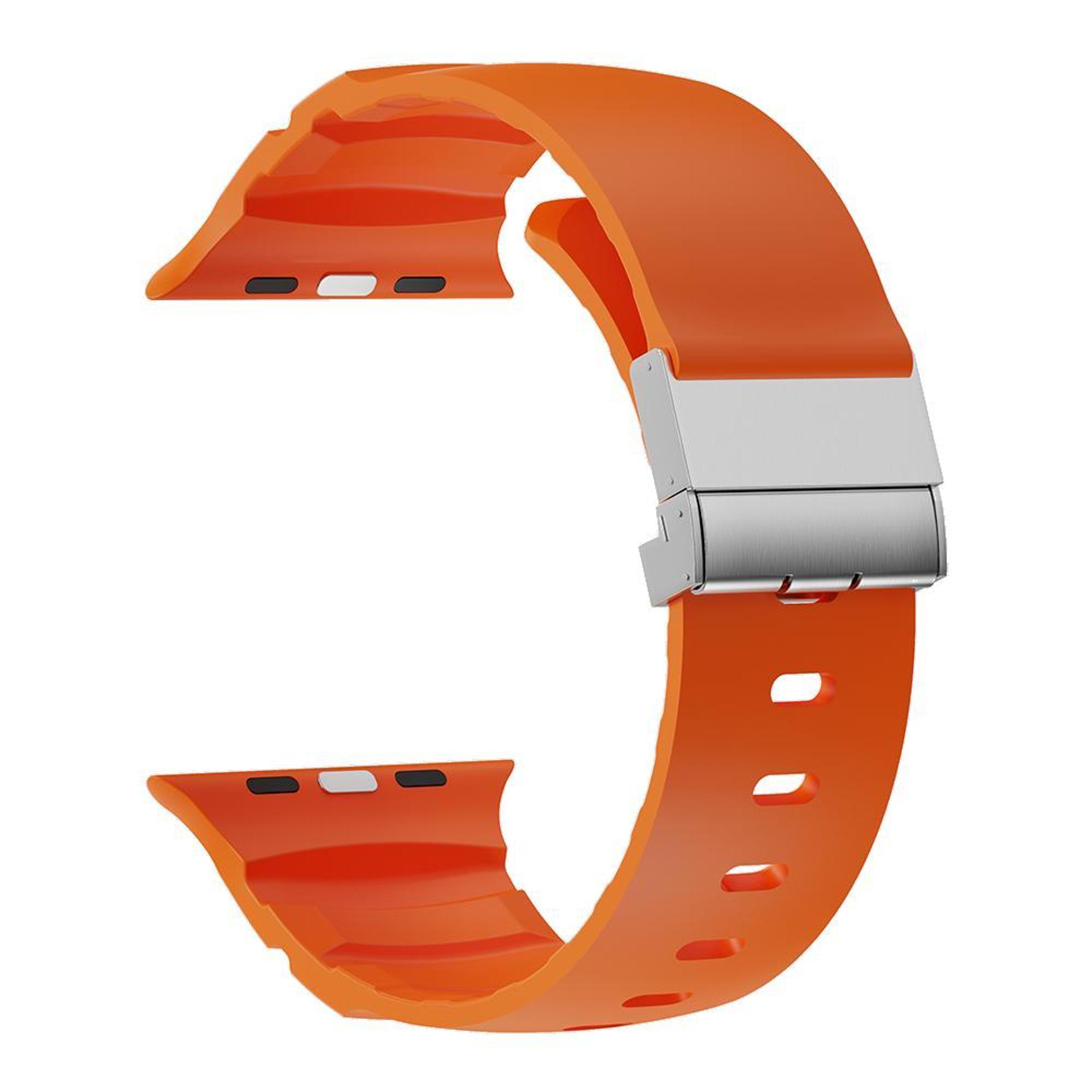 Magnetic Clasp Apple Watch Silicone Band Soft Adjustable Replacement Strap 1