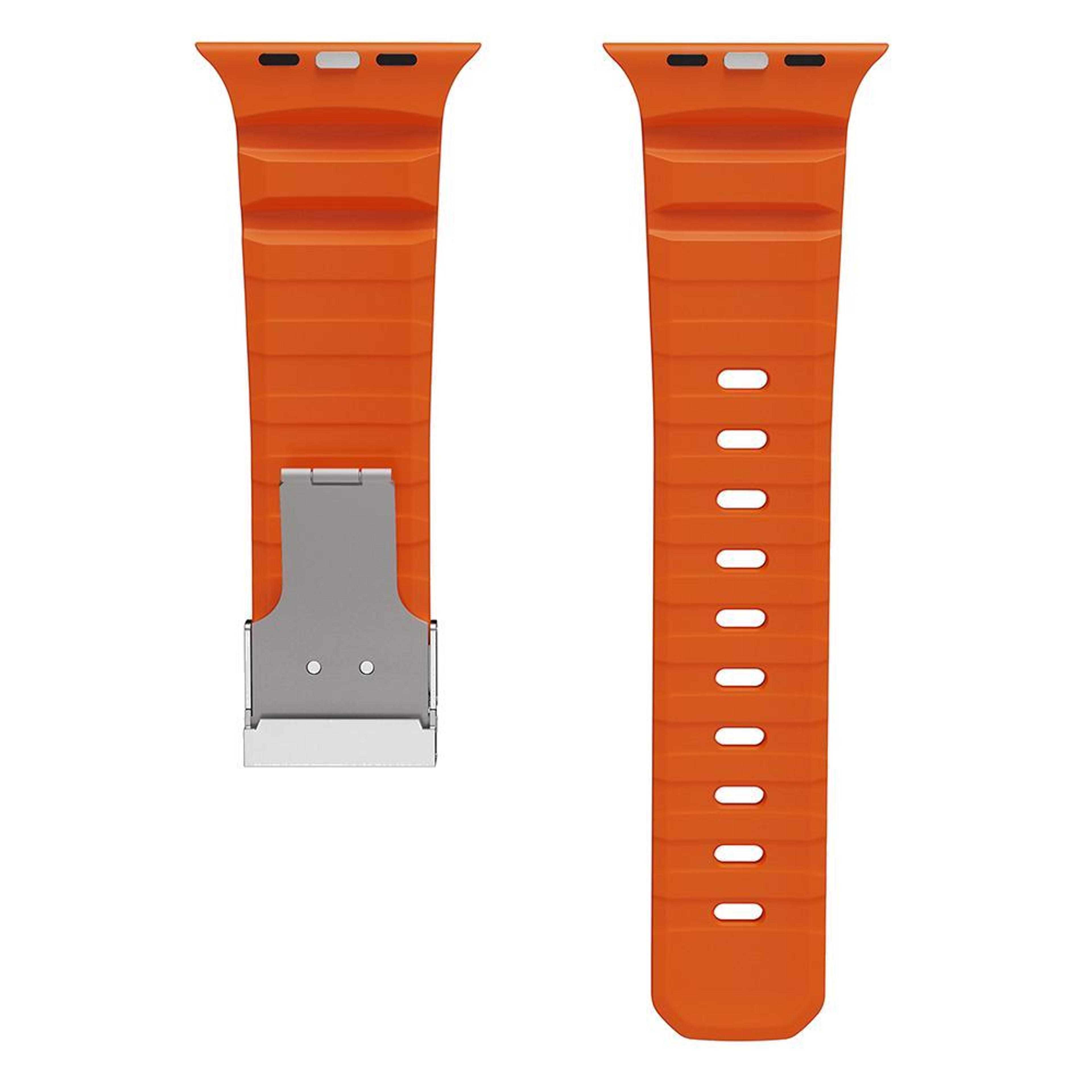 Magnetic Clasp Apple Watch Silicone Band Soft Adjustable Replacement Strap 2