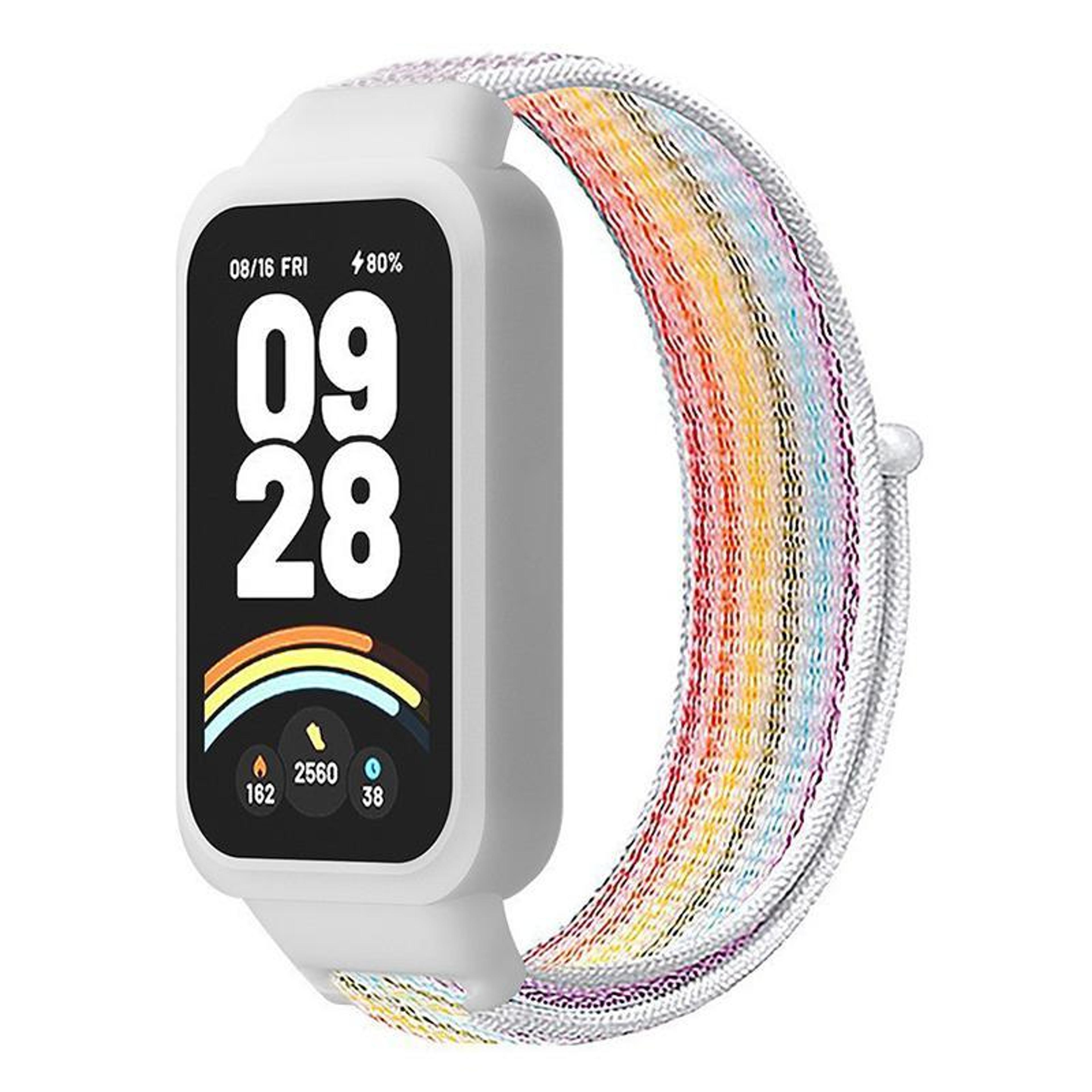 XDfind Xiaomi Smart Band 9 Active Band Nylon Watch Band With Protective Cover For Redmi Band 3 16