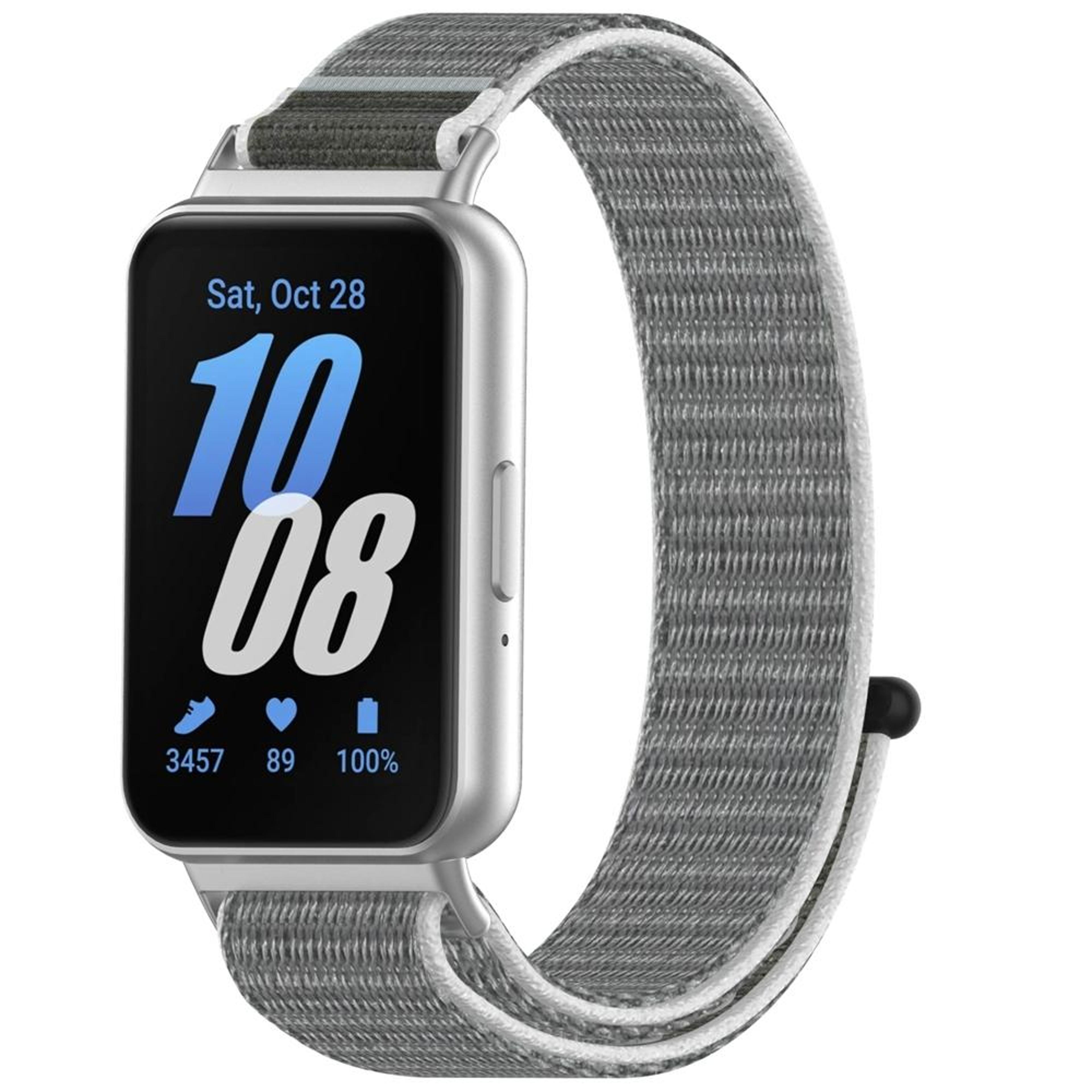 Samsung Galaxy Fit 3 Nylon Watch Band Adjustable Hook And Loop Replacement Strap 5