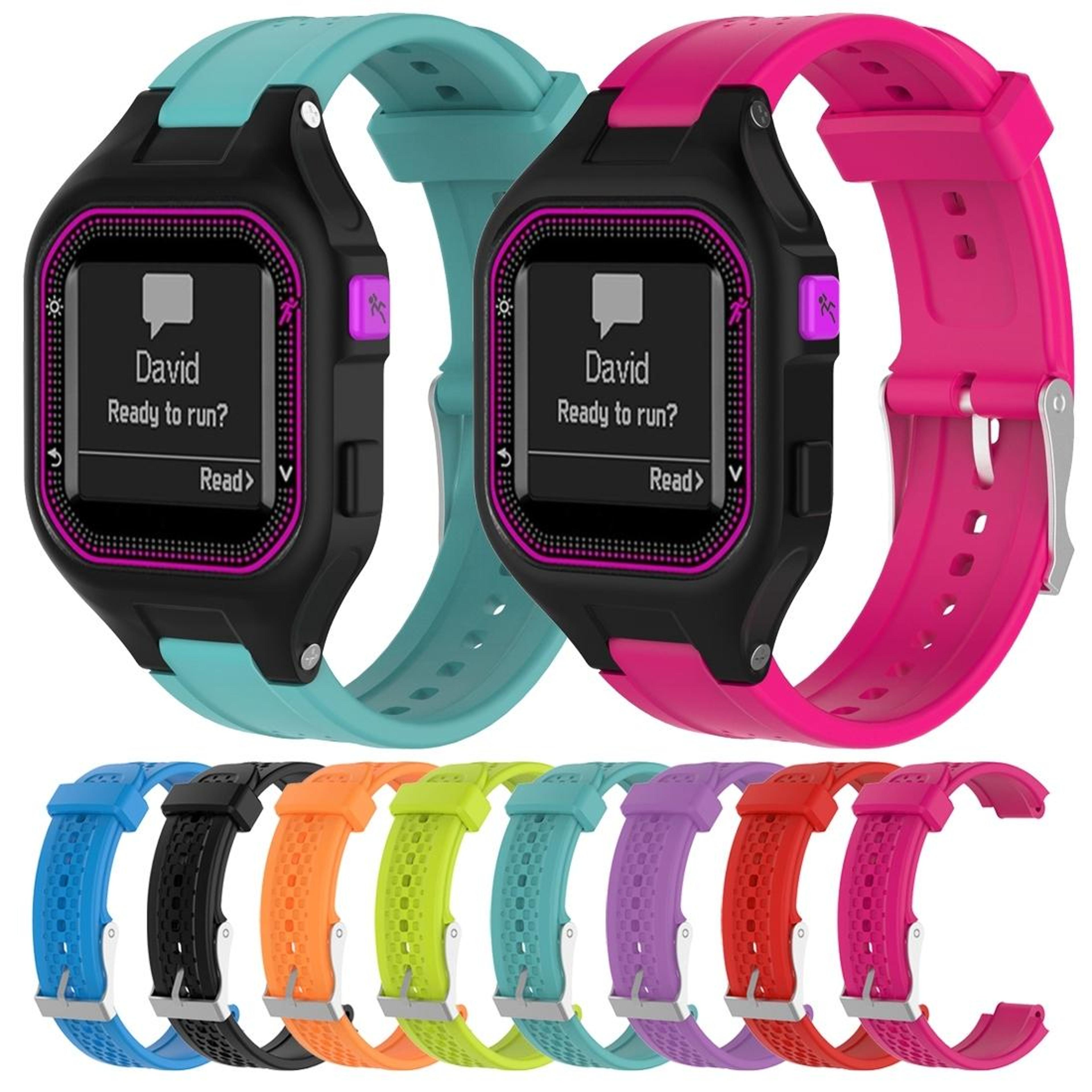 Garmin Forerunner 25 Replacement Watch Band Adjustable Soft Silicone Wrist Strap For Women 9