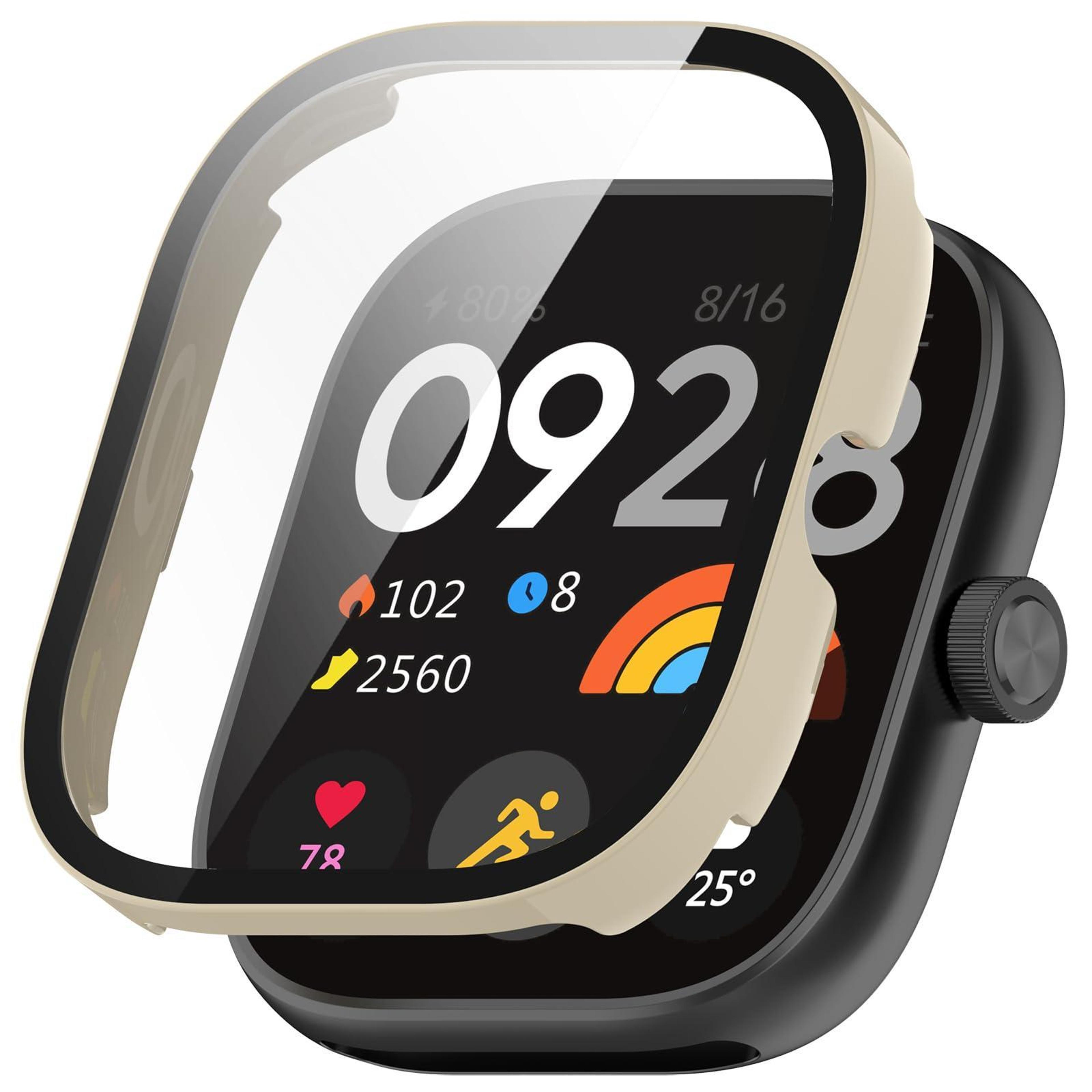 Redmi Watch 4 Protective Case With Tempered Glass Screen Protector PC Full Coverage Cover 4