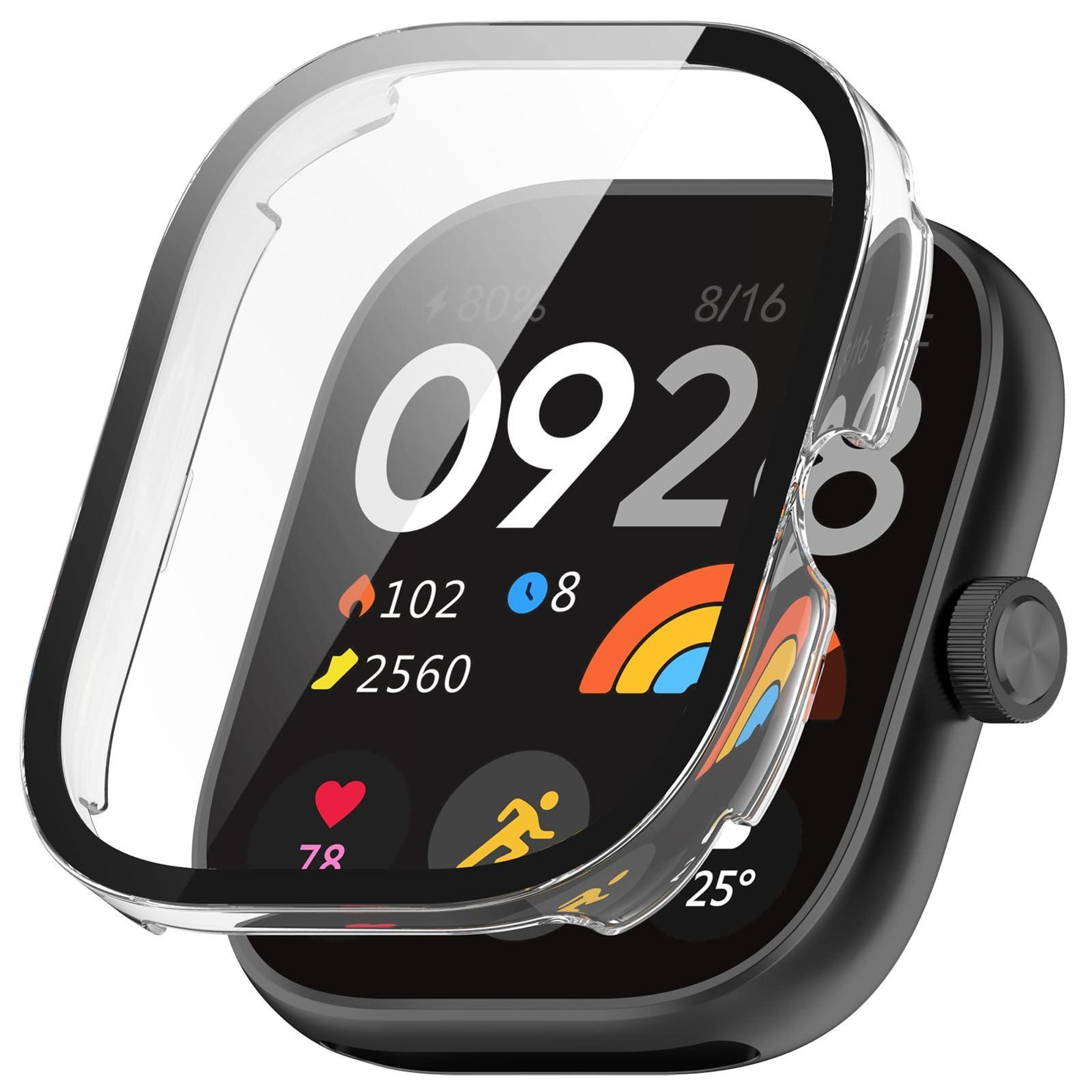 Redmi Watch 4 Protective Case With Tempered Glass Screen Protector PC Full Coverage Cover 8