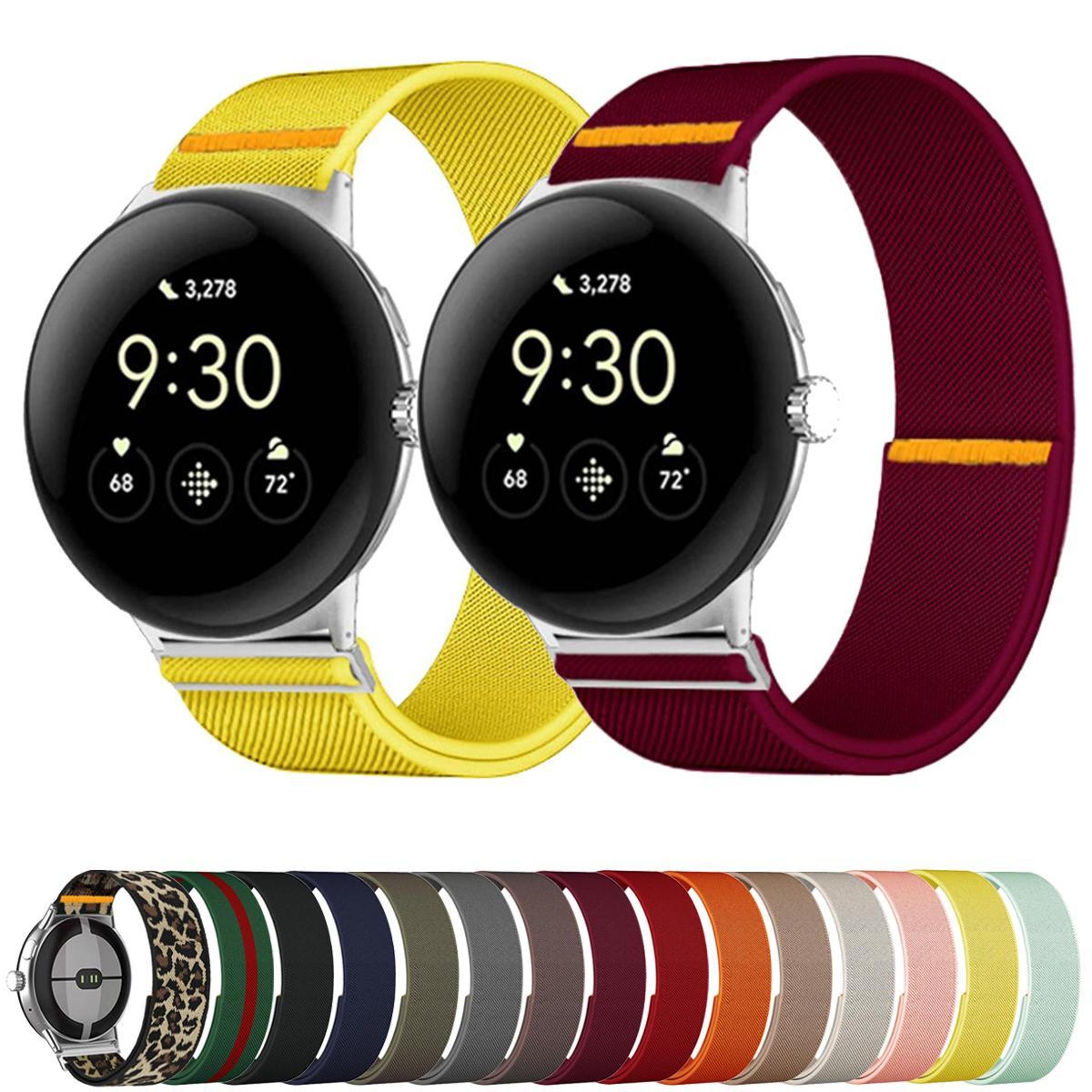 Google Pixel Watch 4 45mm Adjustable Elastic Nylon Watch Band For Watch 3 Soft Single Loop Strap 4