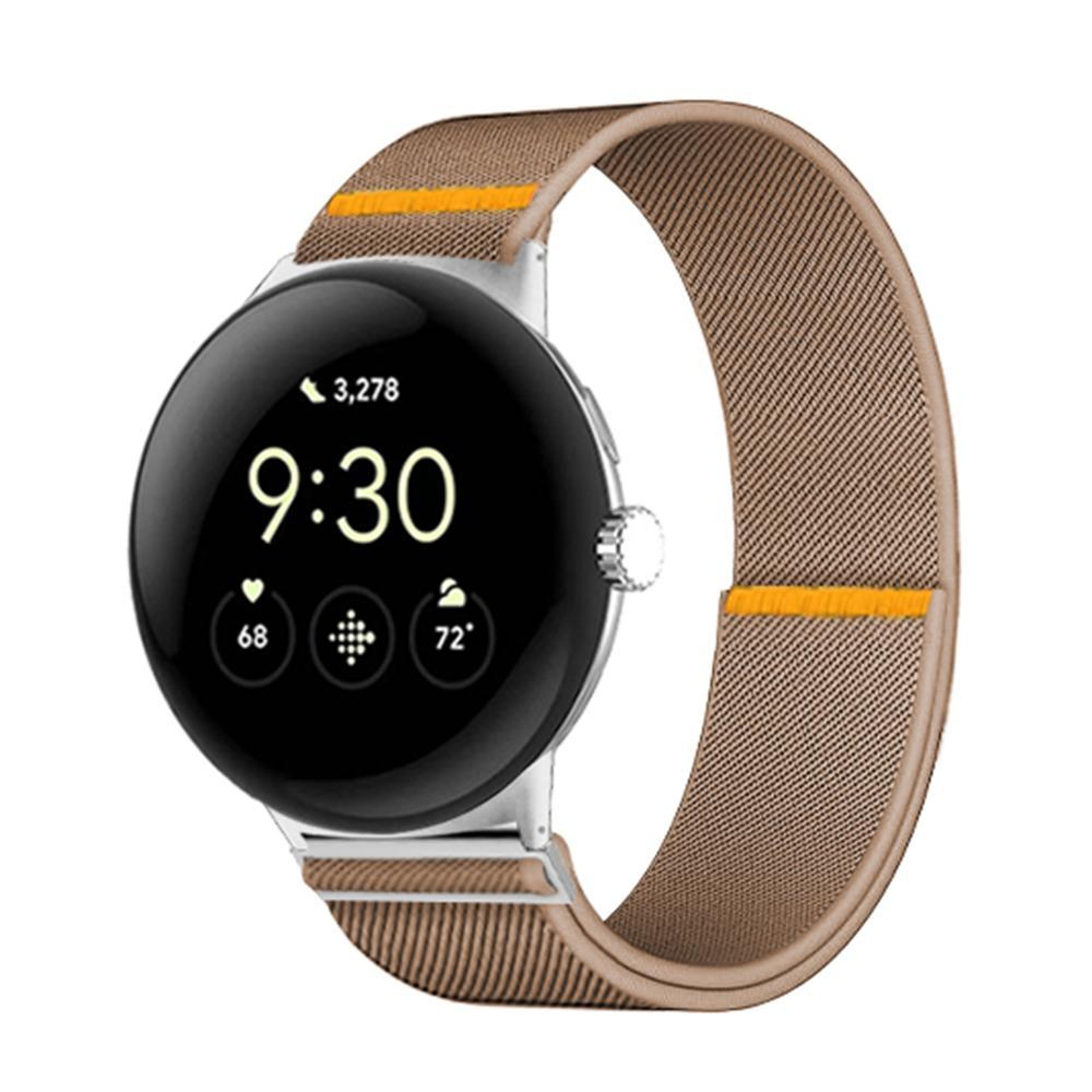 Google Pixel Watch 4 45mm Adjustable Elastic Nylon Watch Band For Watch 3 Soft Single Loop Strap 7