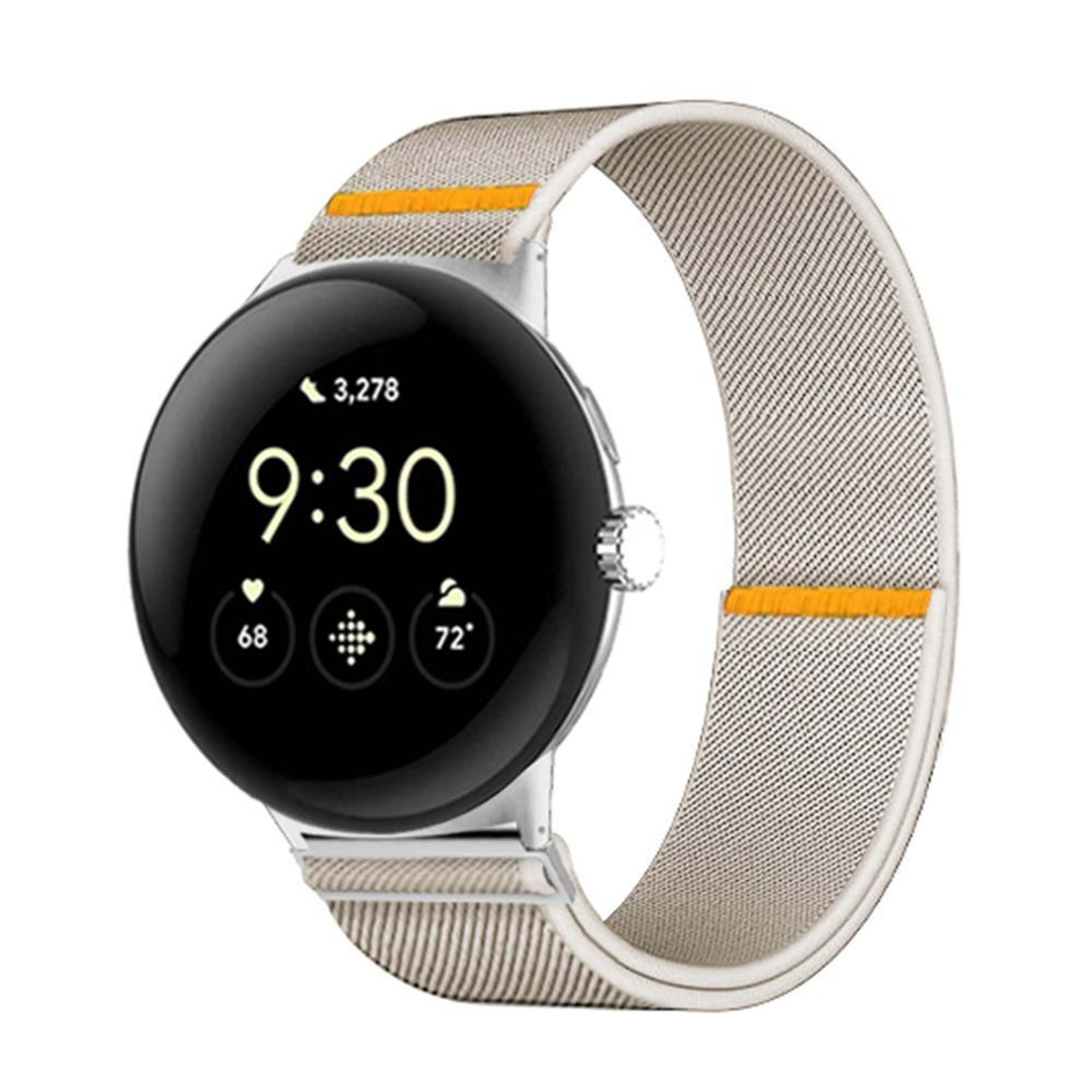 Google Pixel Watch 4 45mm Adjustable Elastic Nylon Watch Band For Watch 3 Soft Single Loop Strap 5
