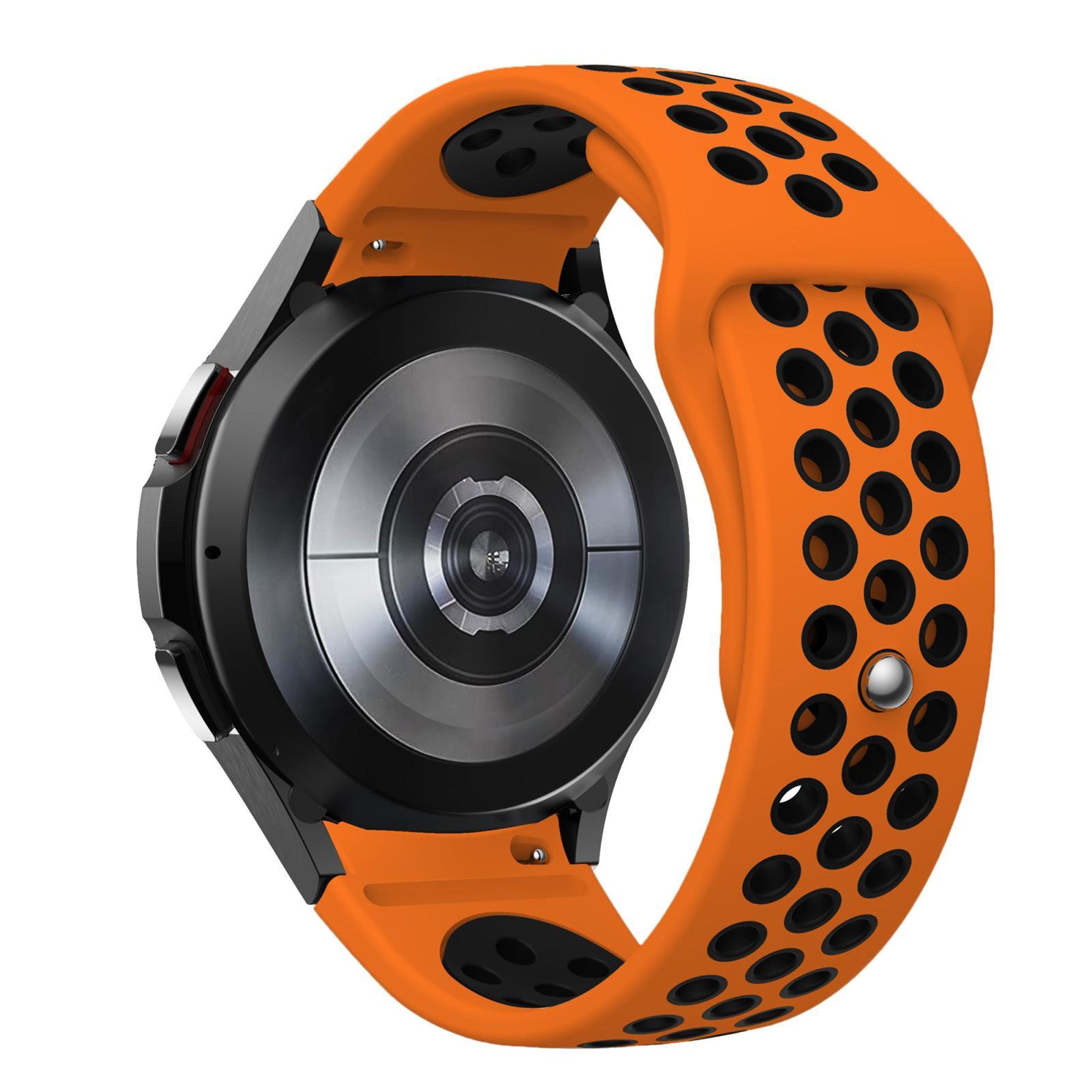 Samsung Galaxy Silicone Watch Band With Two Tone Reverse Buckle For Galaxy Watch FE 7 6 5 4 2
