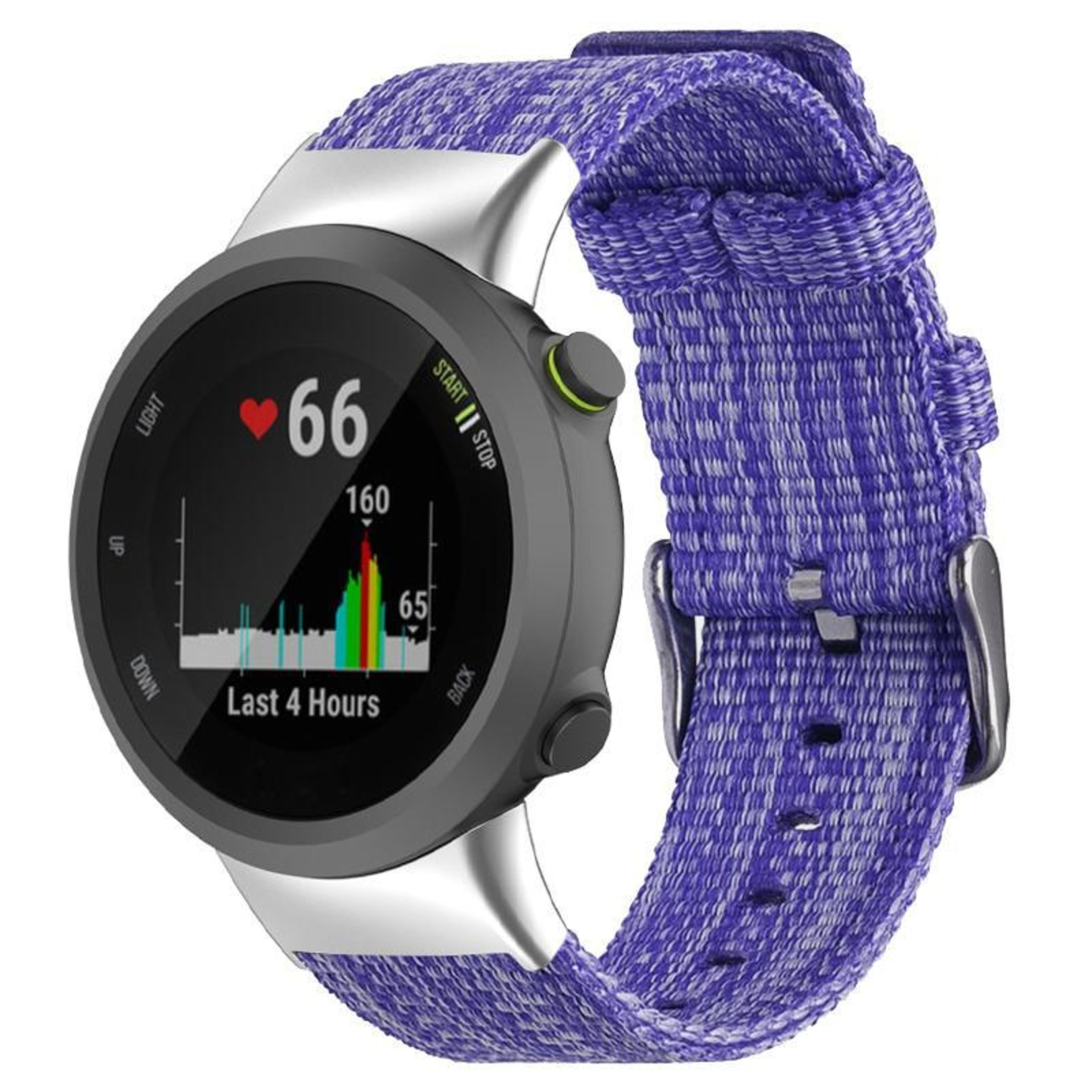 XDfind Garmin Forerunner 45 Watch Band Nylon Canvas Replacement Strap For Forerunner 45 45S Swim 2 10