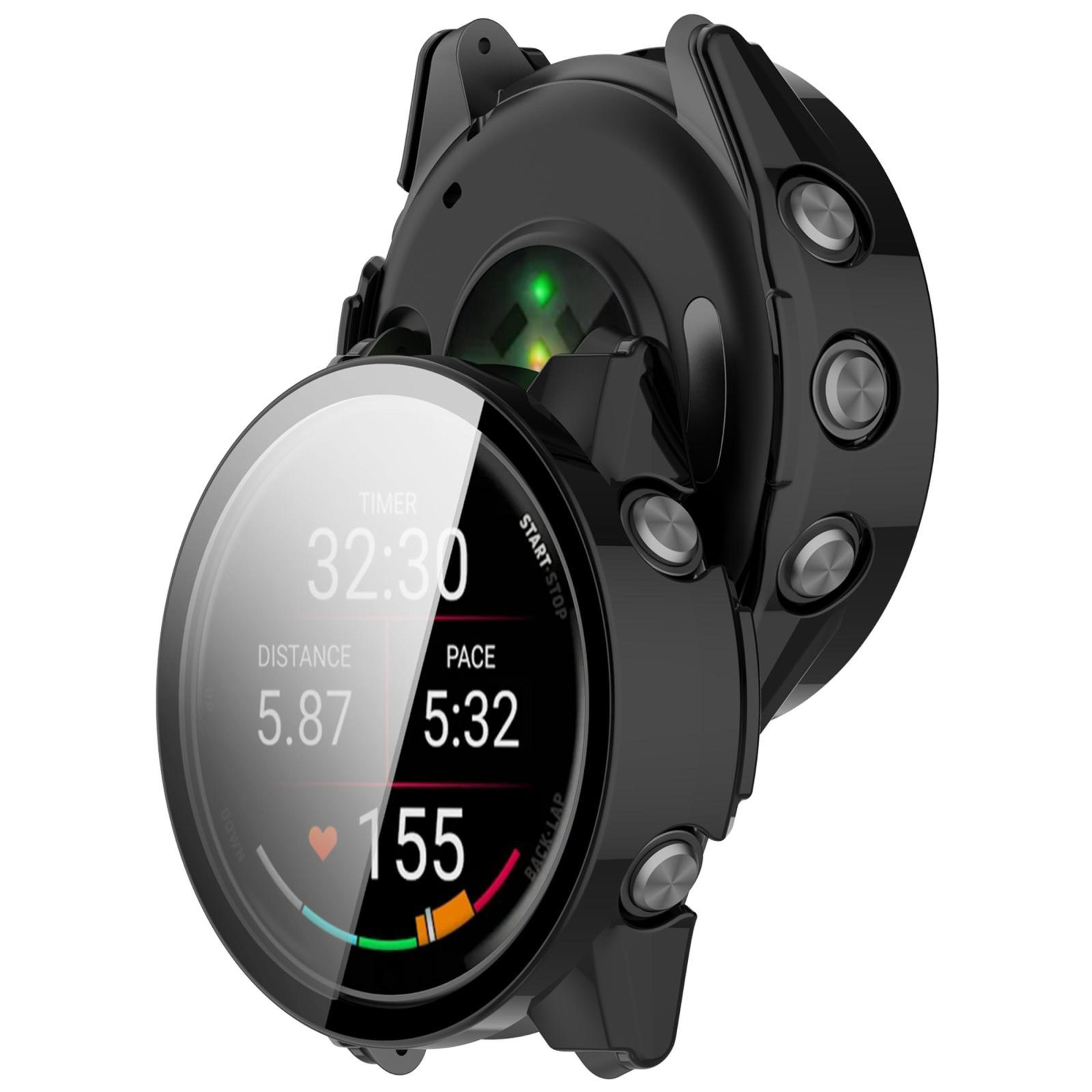 Garmin Forerunner 970 Protective Case With Tempered Glass Screen Protector PC Full Coverage Cover 4