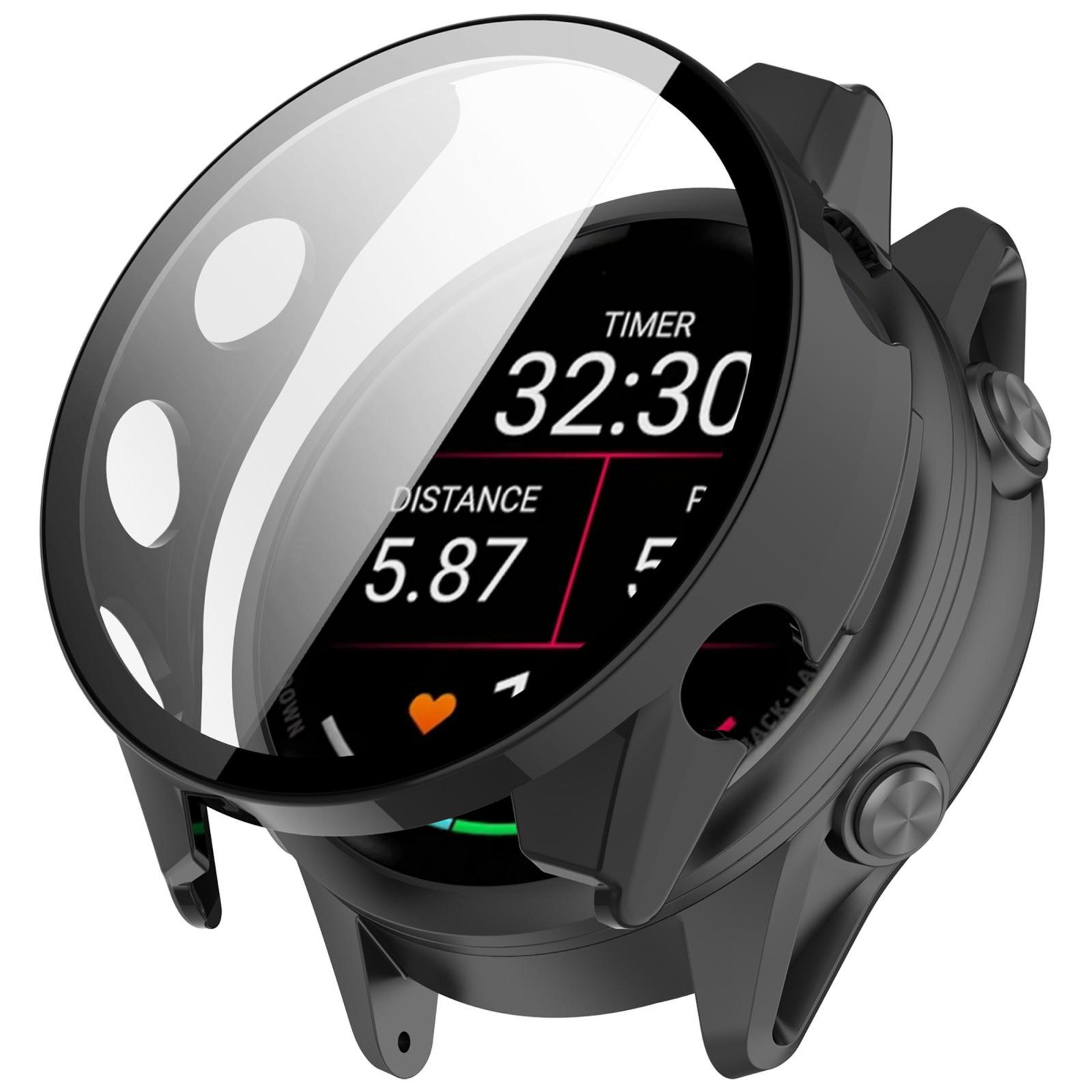 Garmin Forerunner 970 Protective Case With Tempered Glass Screen Protector PC Full Coverage Cover 11