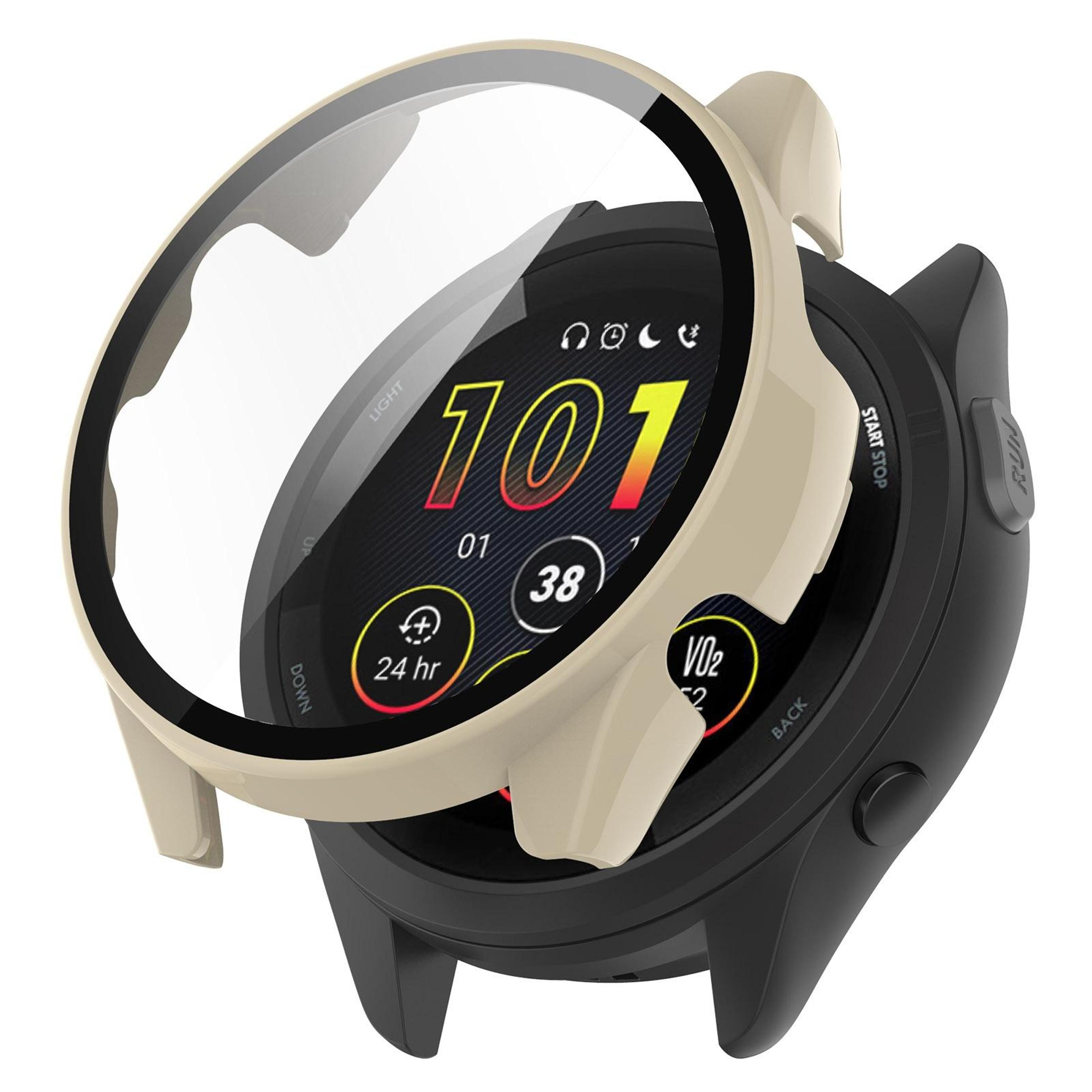 Garmin Forerunner 165 165 Music Protective Case With Tempered Glass Screen Protector Full Coverage 0