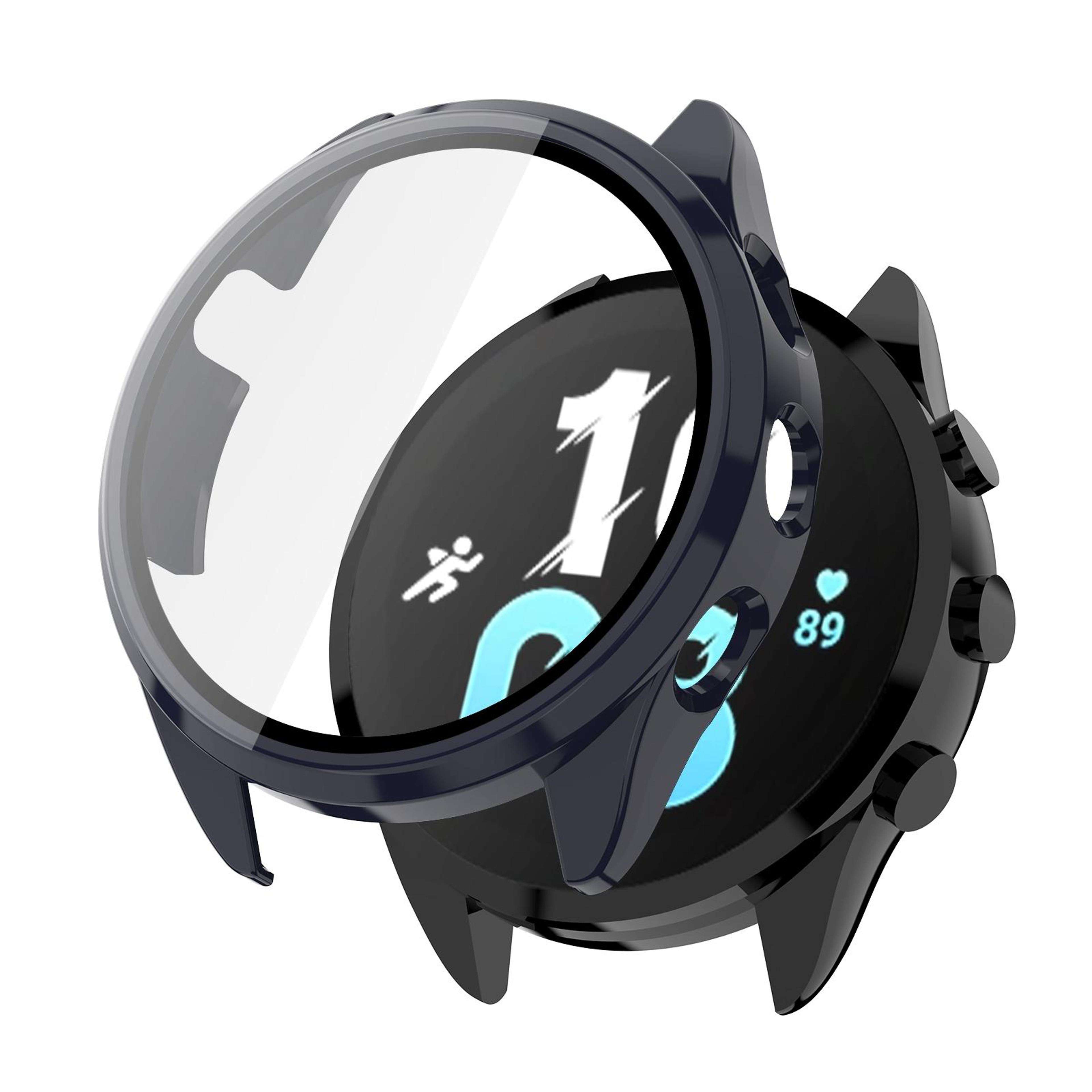 Garmin Forerunner 165 Protective Case With Tempered Glass Screen Protector Full Coverage PC Cover 4