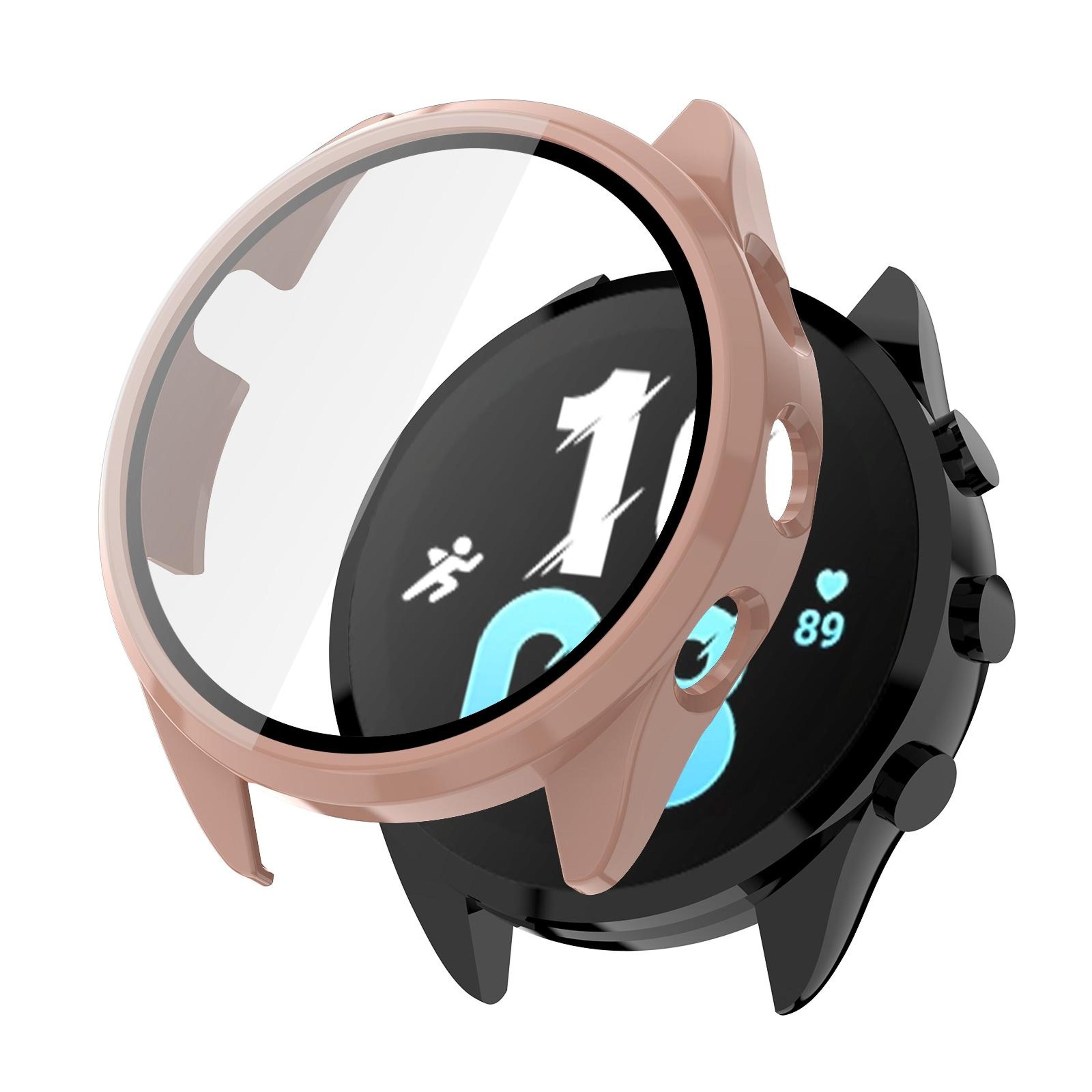 Garmin Forerunner 165 Protective Case With Tempered Glass Screen Protector Full Coverage PC Cover 0