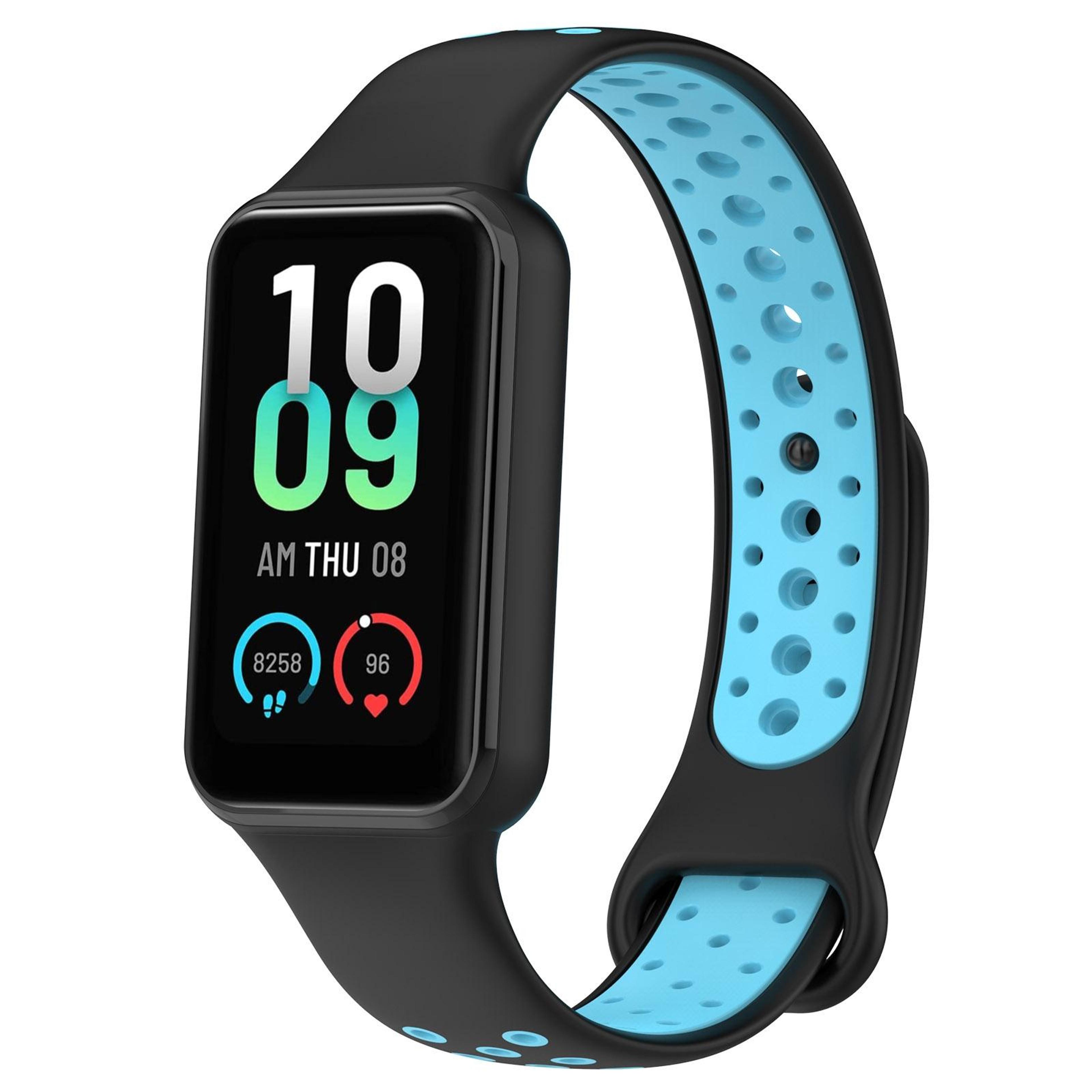 Xiaomi Smart Band 8 Active Silicone Watch Band Dual Color Sports Watch Strap Breathable Replacement 10