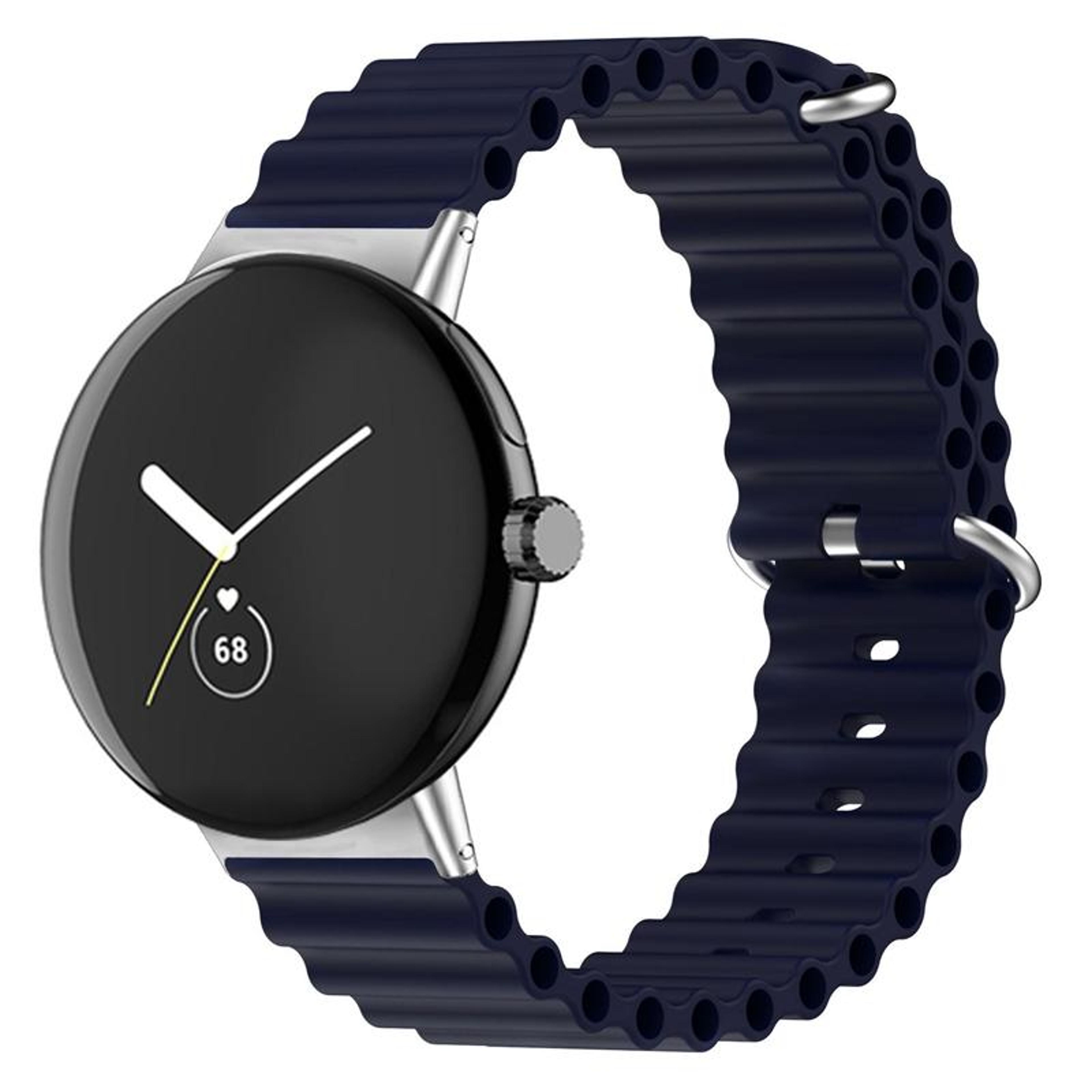 Google Pixel Watch 4 3 2 1 Silicone Watch Band Ocean Soft Adjustable Replacement Strap 41mm 0