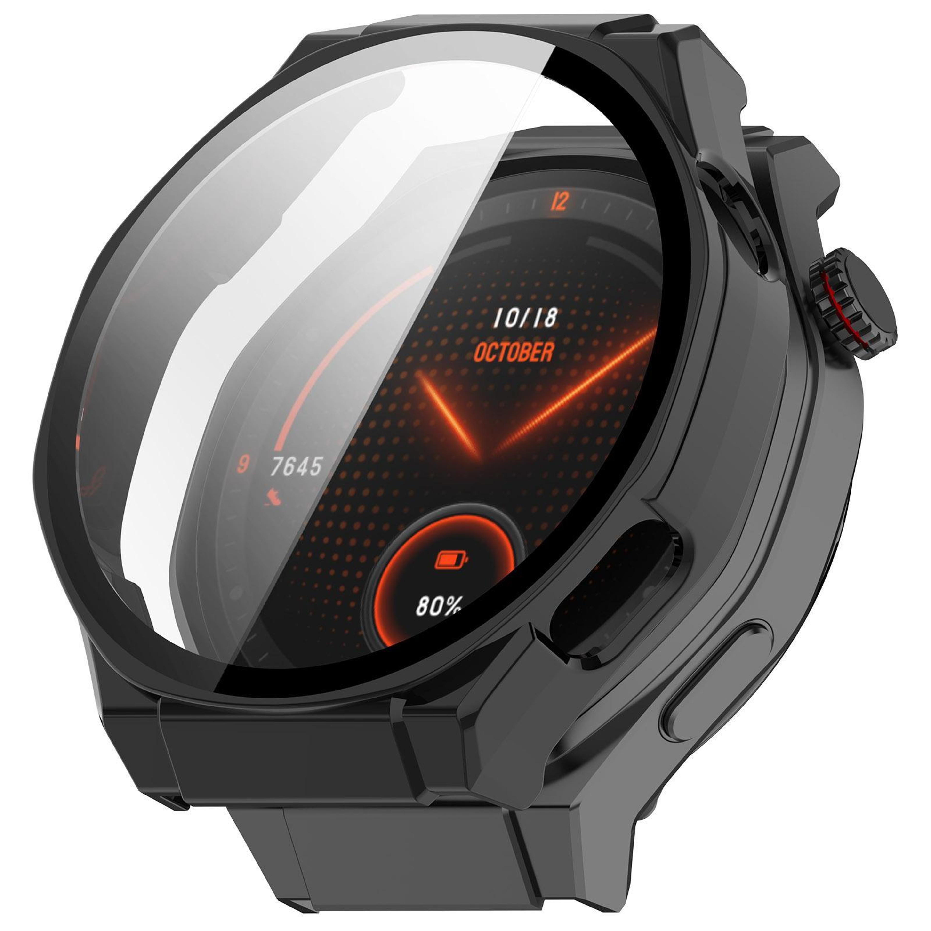 Honor Watch 5 Ultra Protective Case With Tempered Glass Screen Protector Full Coverage PC Cover 10
