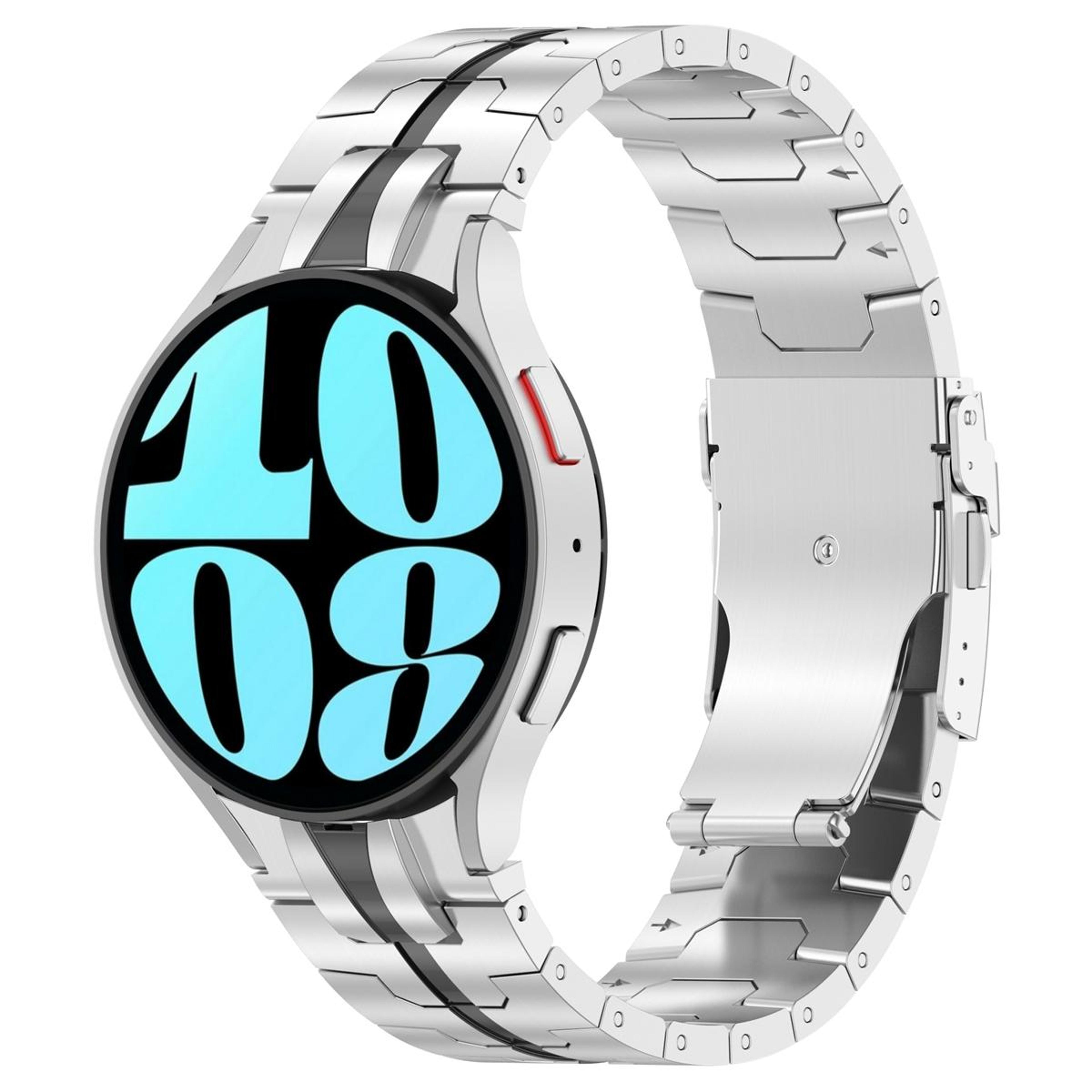 Samsung Galaxy Watch 6 Classic Stainless Steel Watch Band Button Style Adjustable Metal Strap 10