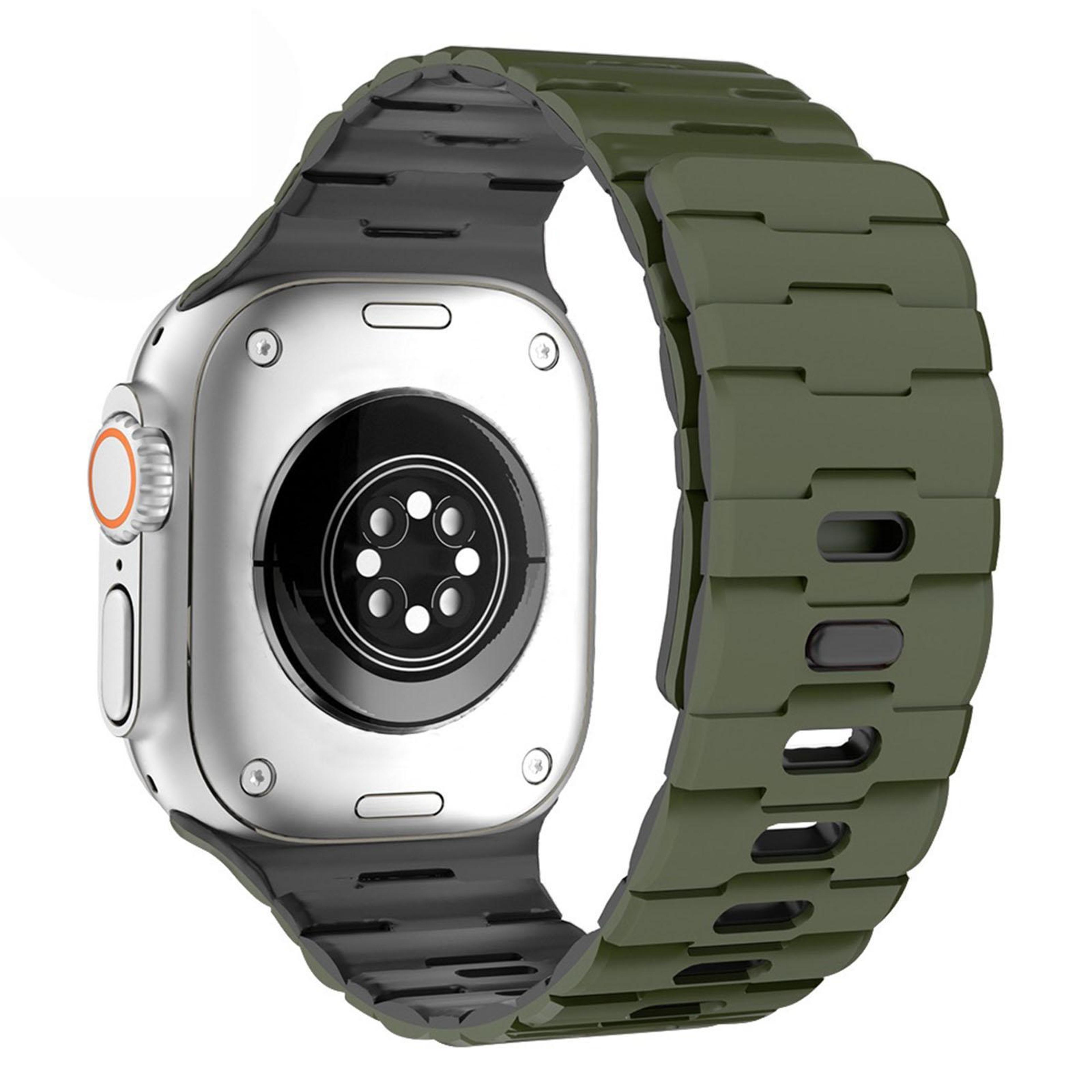 Apple Watch Magnetic Silicone Band Horse Embossed Adjustable Strap 15